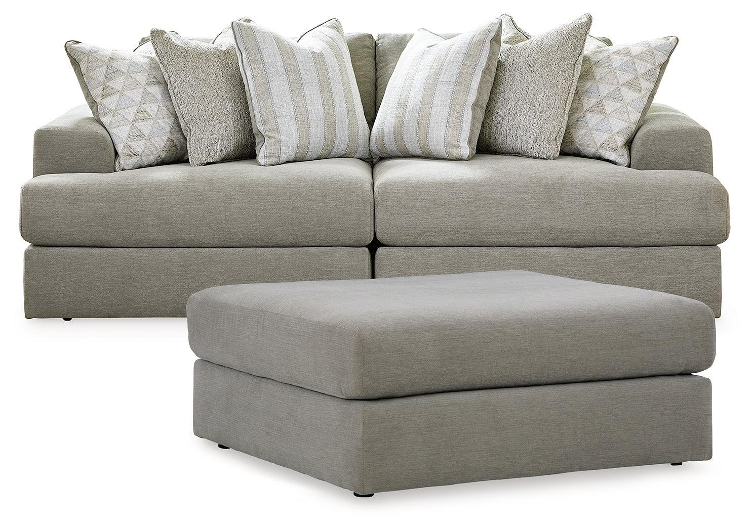 Avaliyah Ash 2-Piece Sectional With Ottoman - Image 2