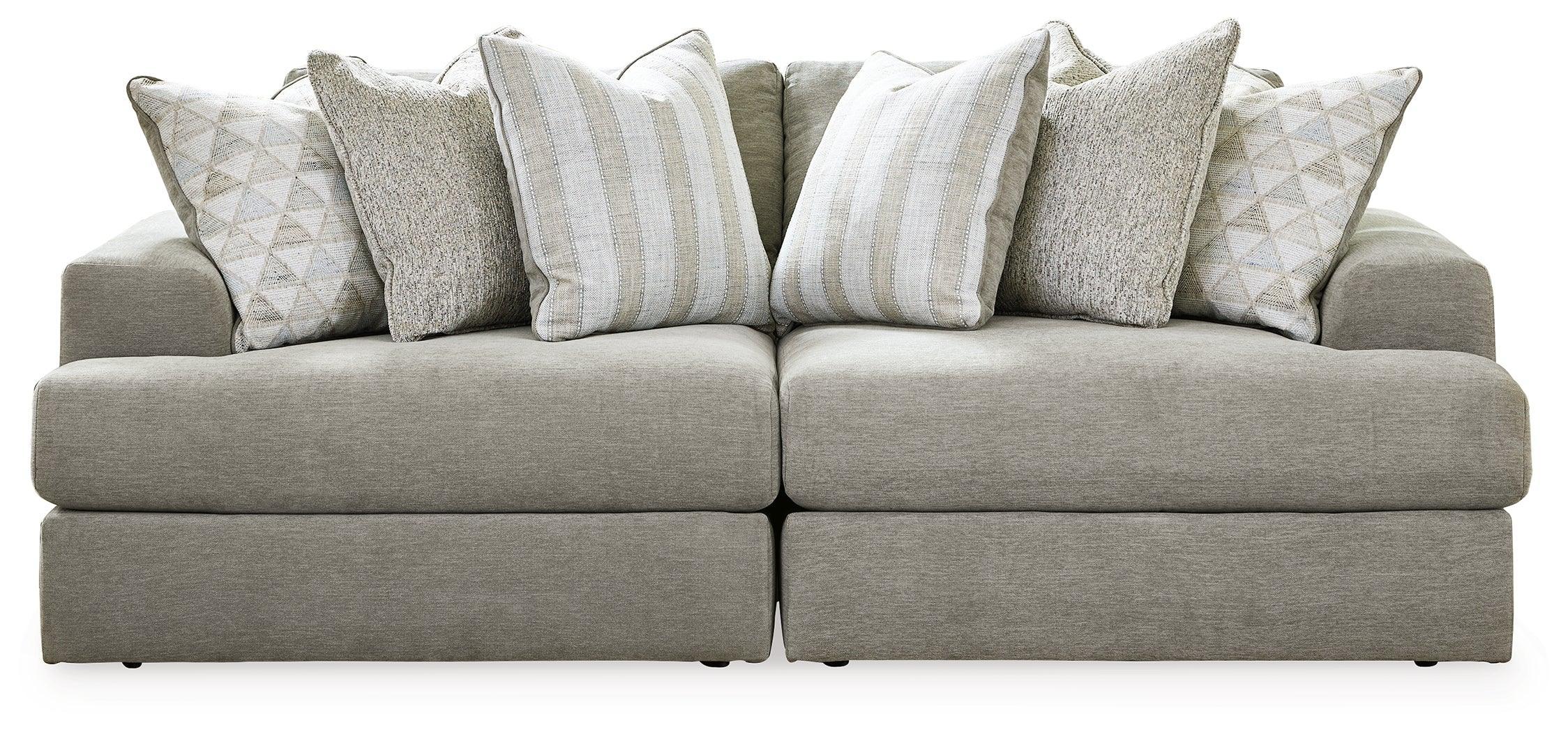 Avaliyah Ash 2-Piece Sectional With Ottoman - Image 3