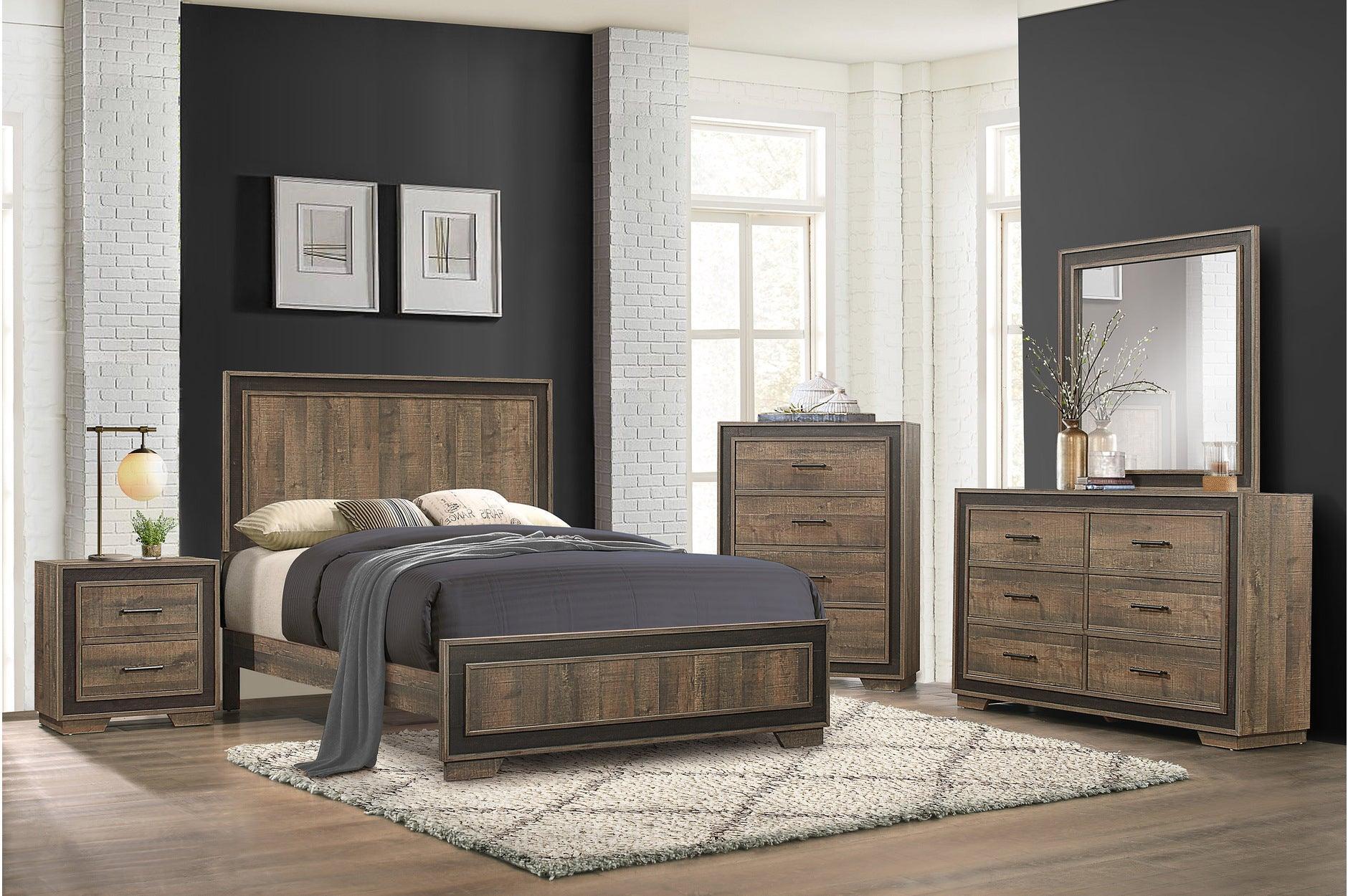 Ellendale Mahogany Panel Bedroom Set - Image 1