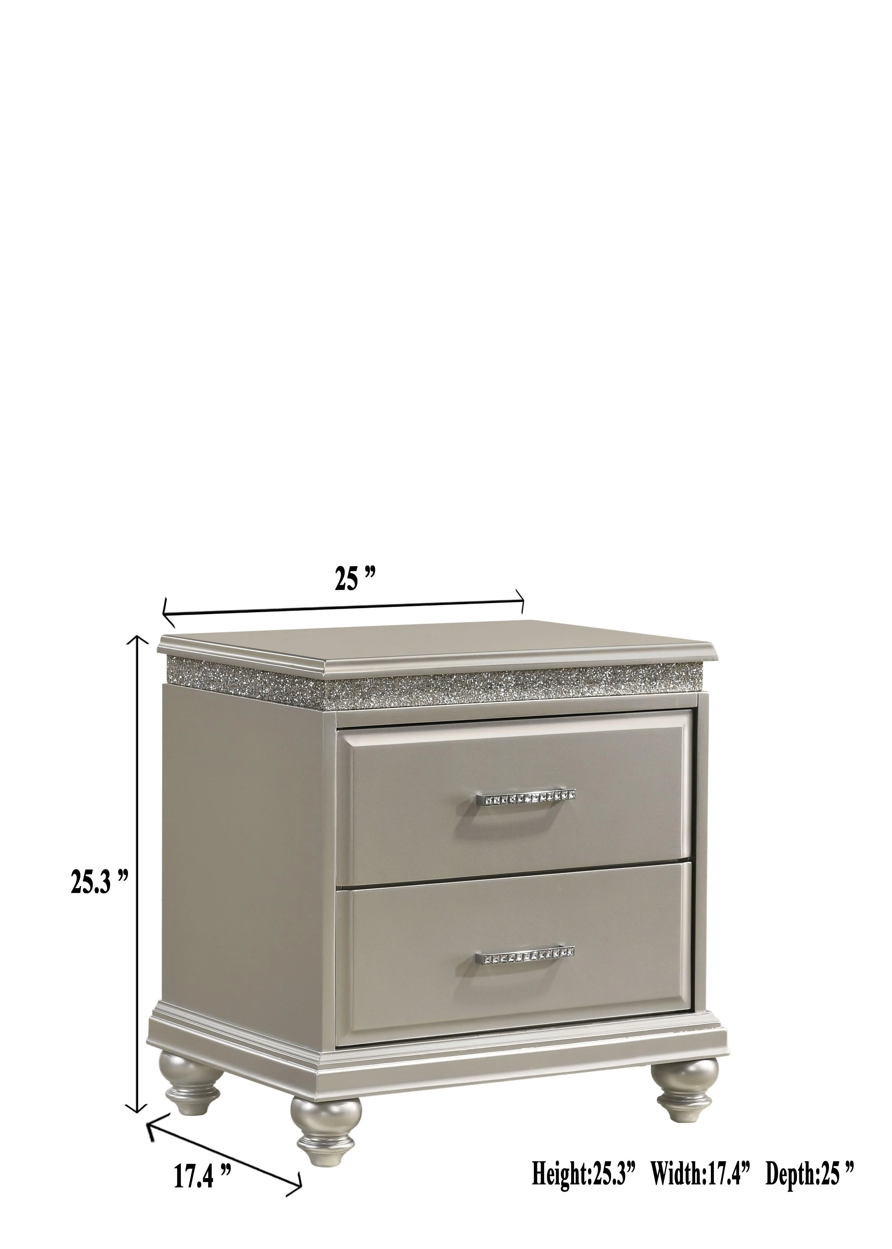 Valiant Dresser Champagne Silver 7 Drawers - Image 3