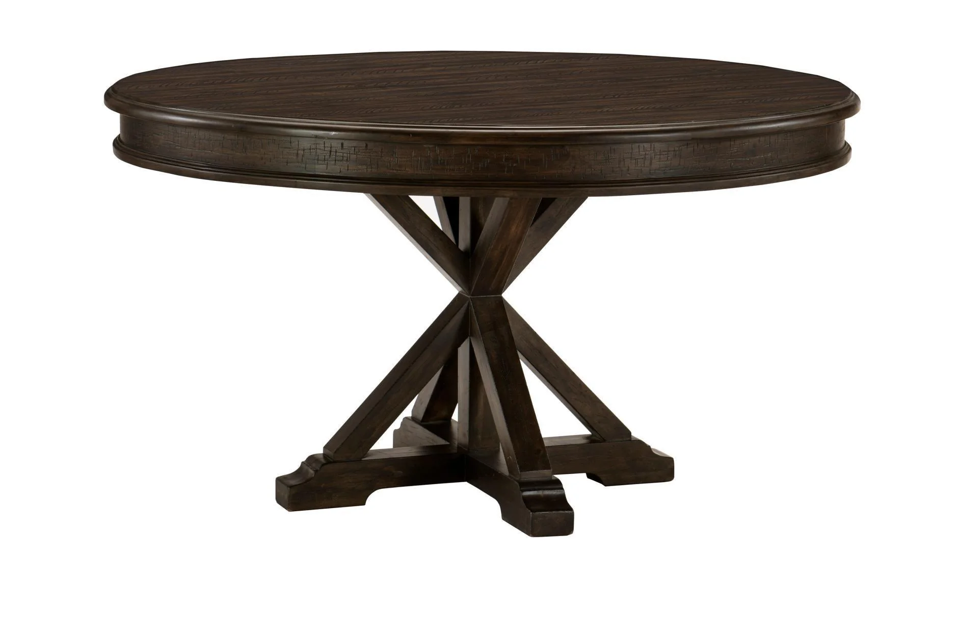 Cardano Charcoal Fabric Round Dining Room Set - Image 3