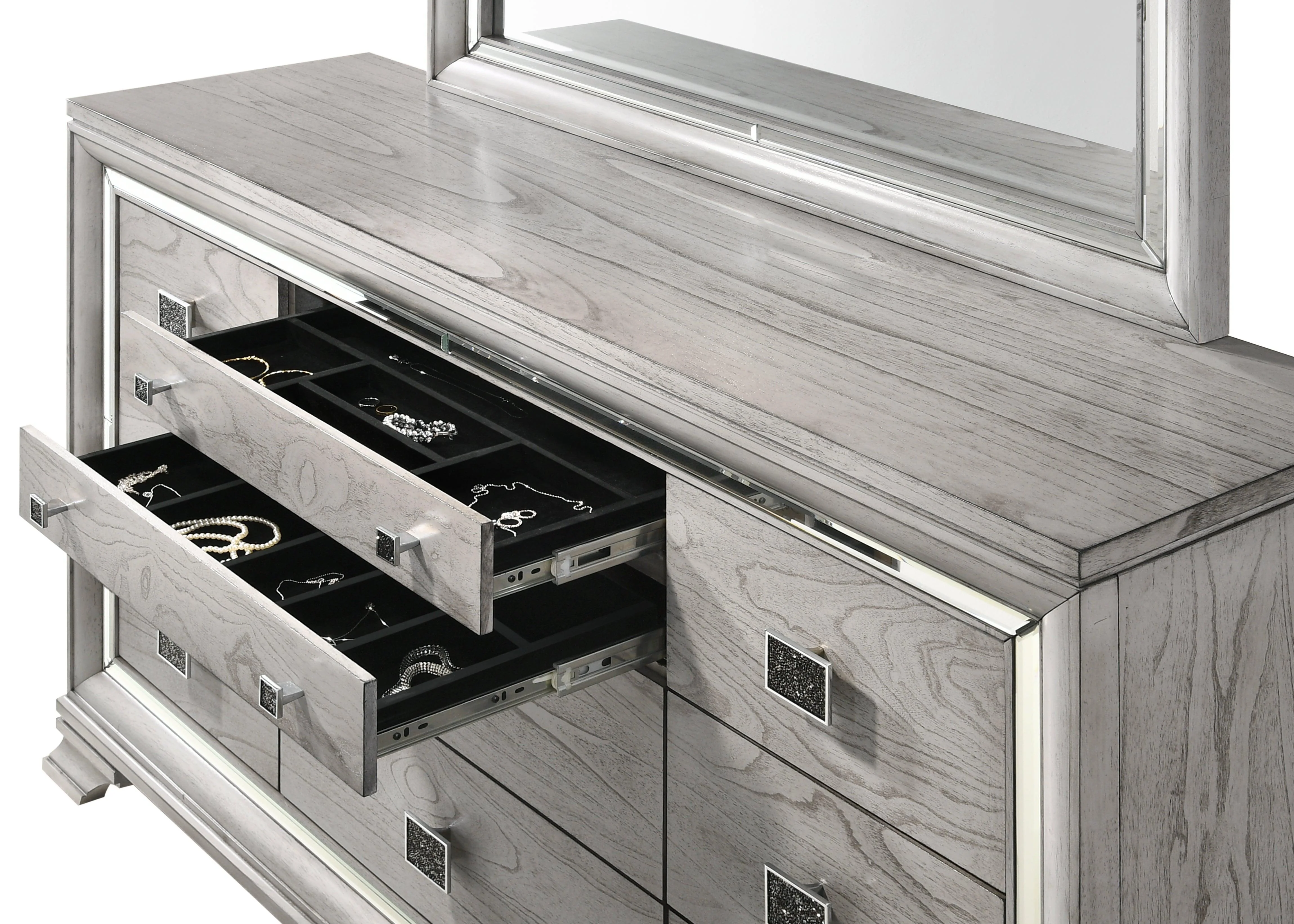 Vail Dresser Gray Drawers - Image 2