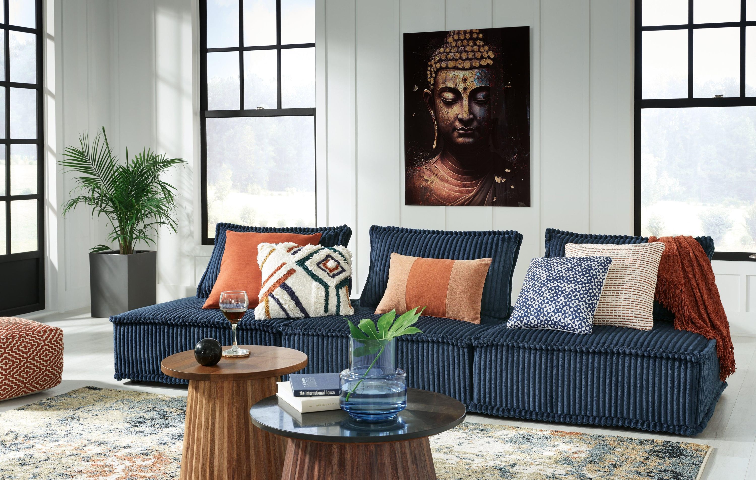Bales Navy 3-Piece Modular Seating - Image 3