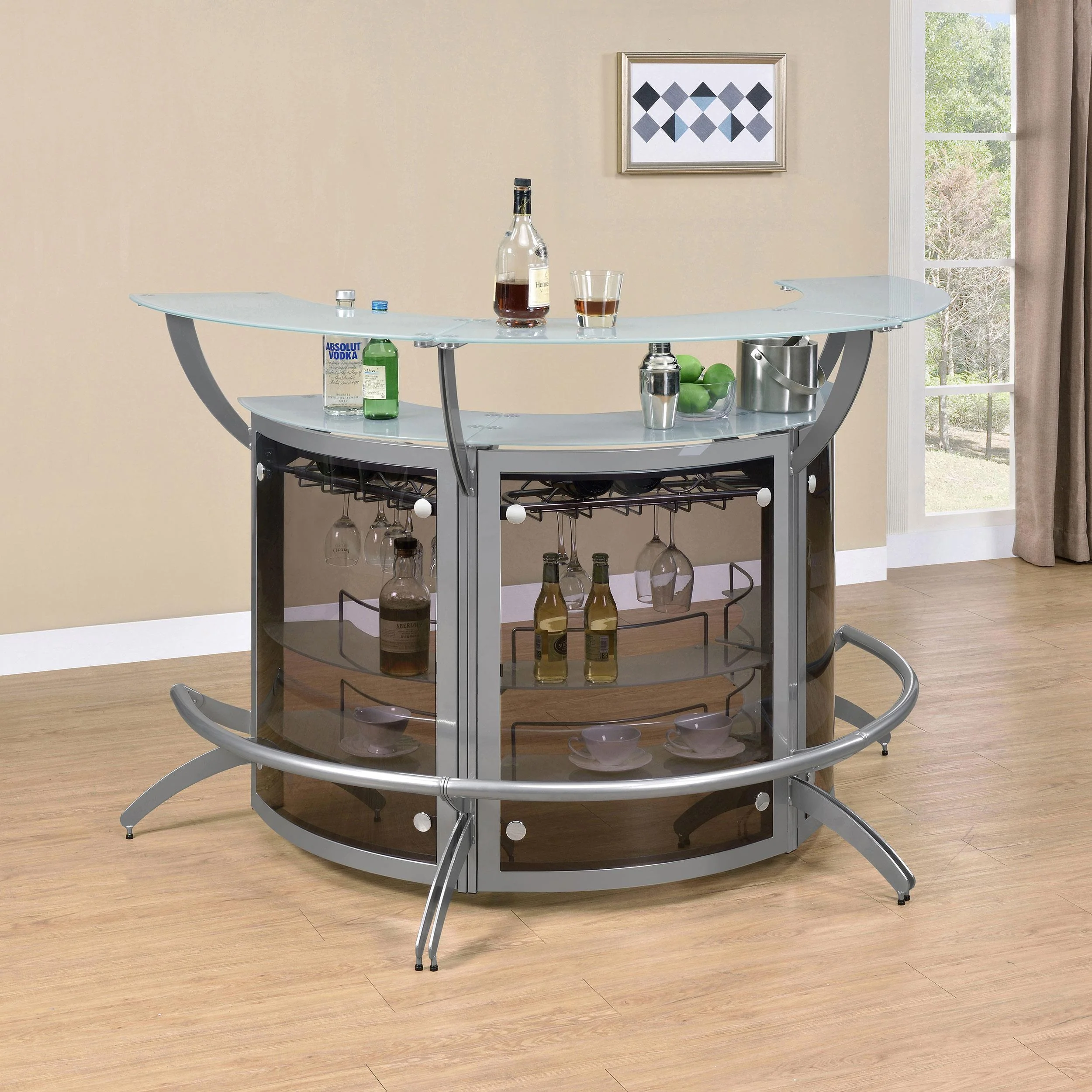 Bar Unit Smoked Silver (Set of 3) - Image 2