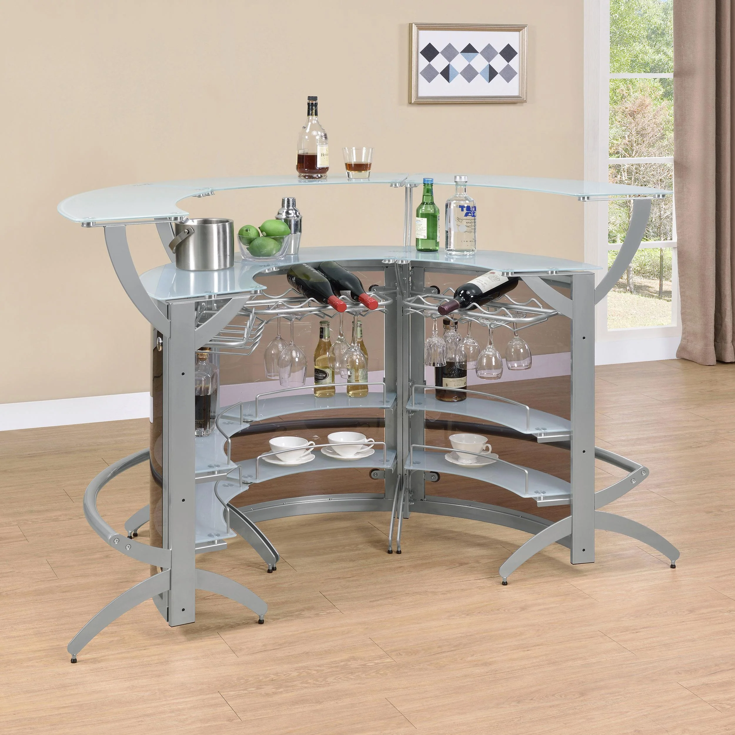 Bar Unit Smoked Silver (Set of 3) - Image 3