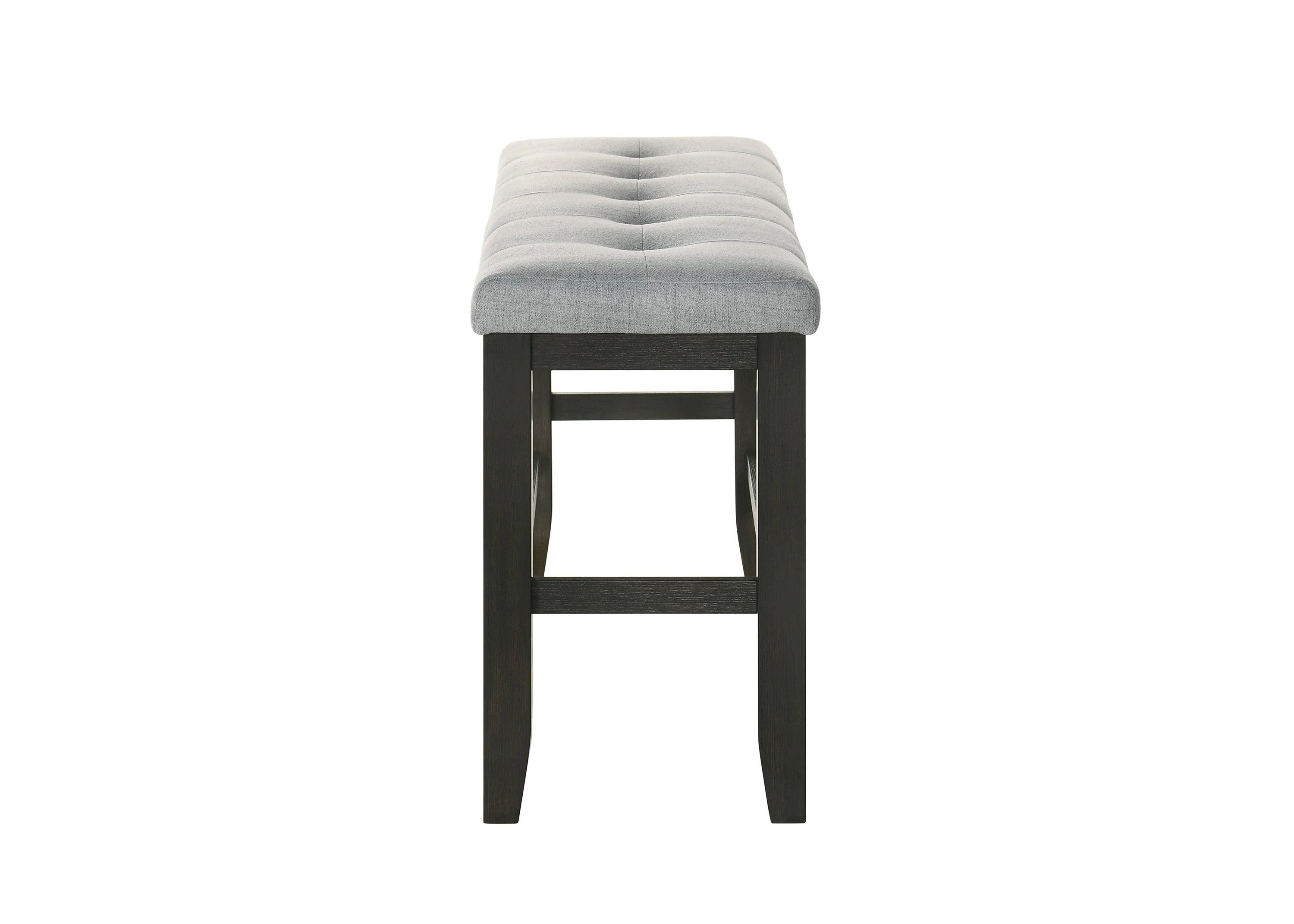 Bardstown Wheat Charcoal Fabric Tufted Counter Height Set - Image 3