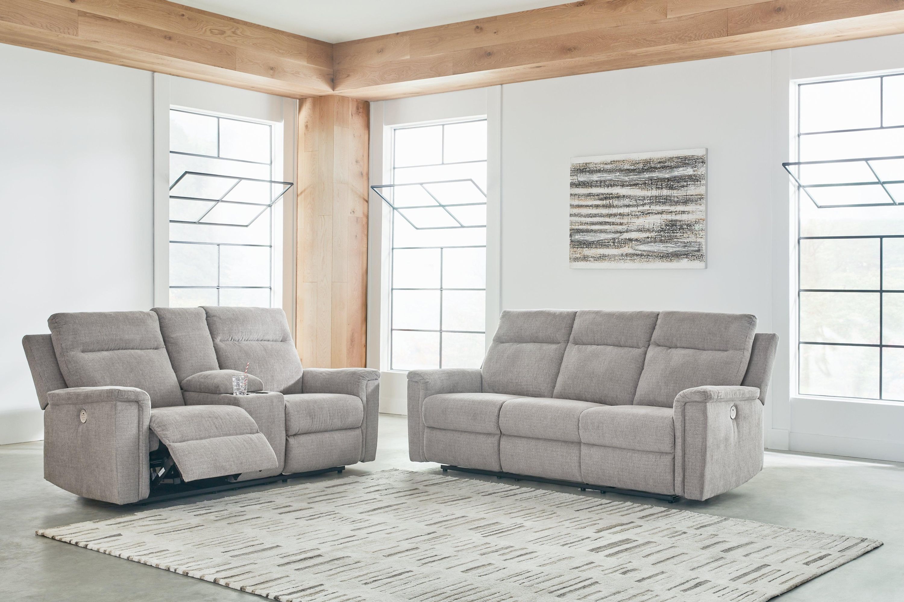 Barnsana Ash Sofa And Loveseat - Image 2