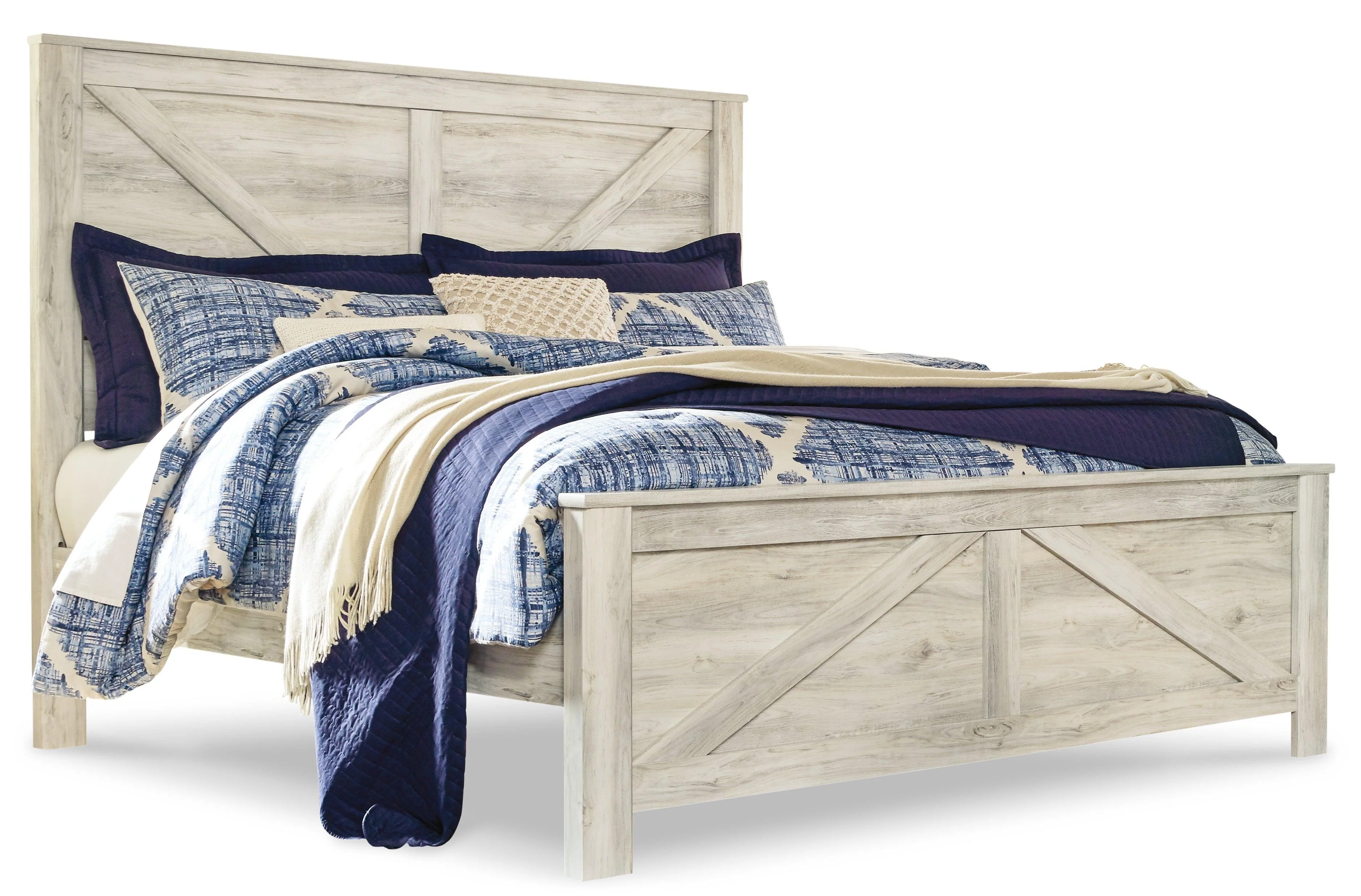 Bellaby Whitewash Crossbuck Panel Bedroom Set - Image 2