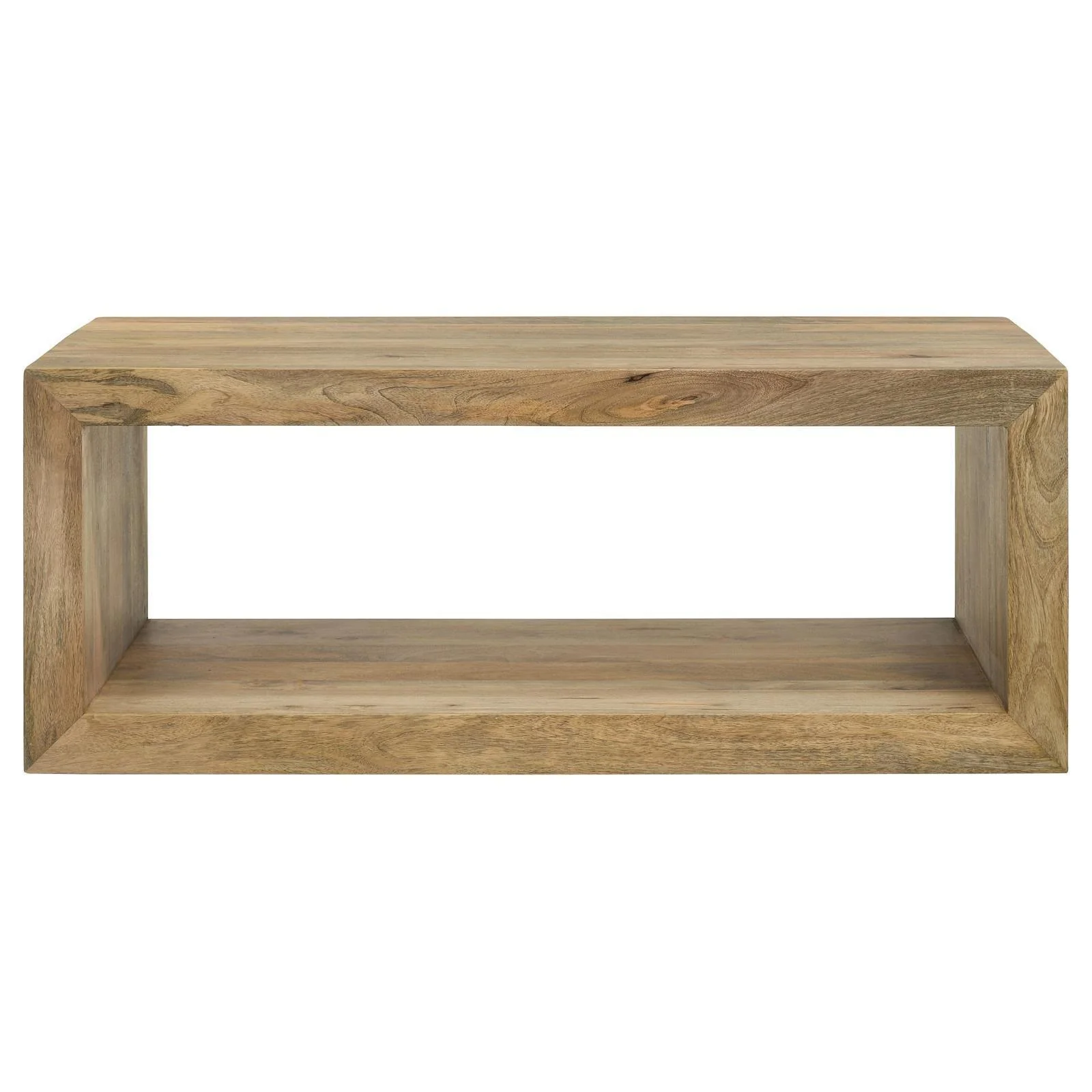 Benton Rectangular Solid Wood Coffee Table Natural - Image 3