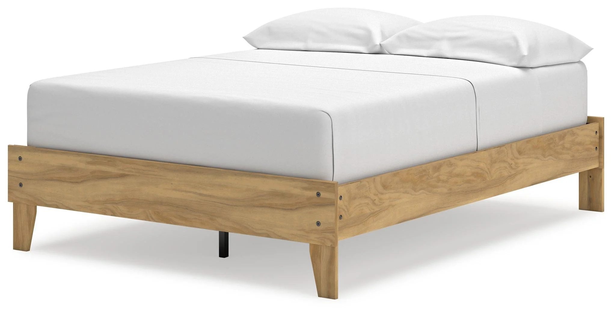 Bermacy Light Brown Full Platform Bed - Image 3