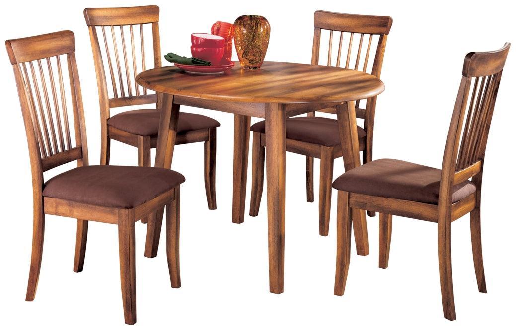 Berringer Rustic Brown Circle Dining Room Set - Image 2