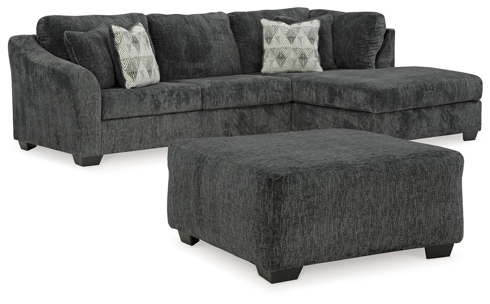 Biddeford Shadow 2-Piece Sectional With Ottoman - Image 2