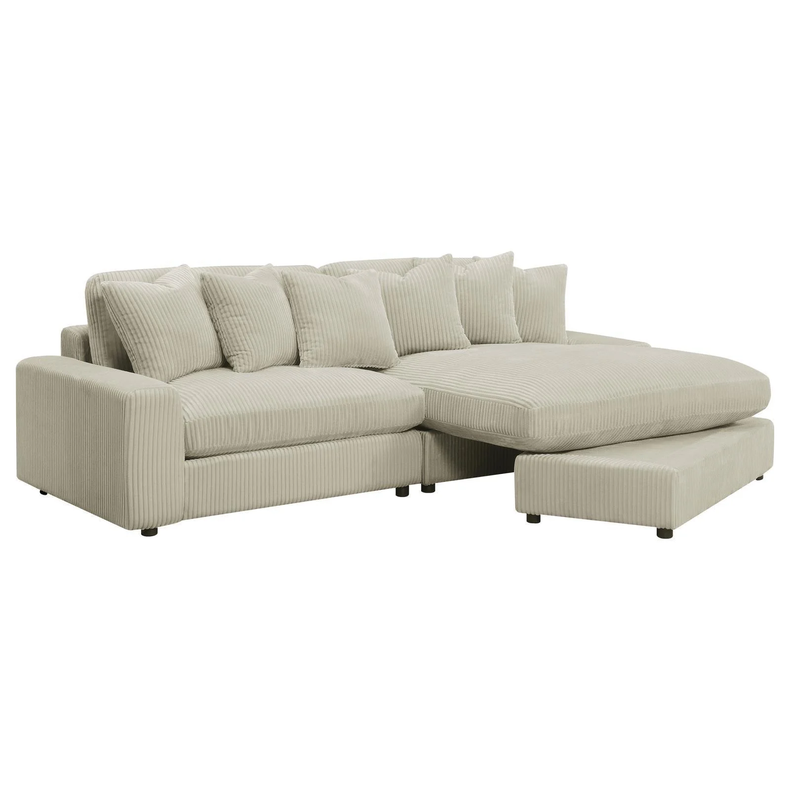 Blaine Upholstered Reversible Sectional Sofa Sand - Image 3