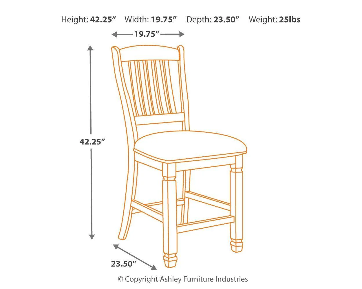 Bolanburg Two-Tone 2-Piece Bar Stool - Image 3