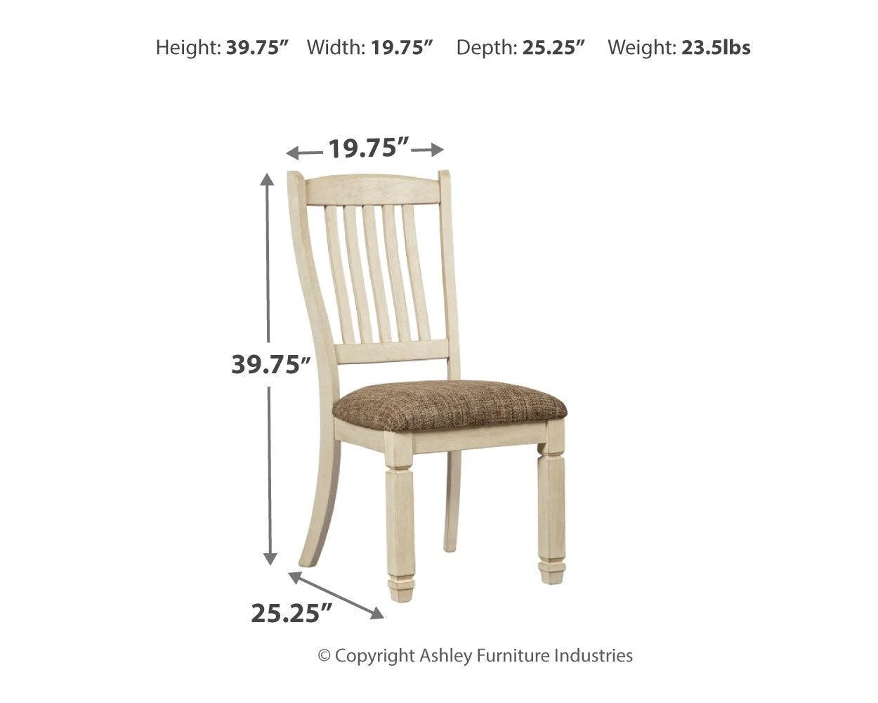 Bolanburg Two-Tone 2-Piece Dining Room Chair - Image 3