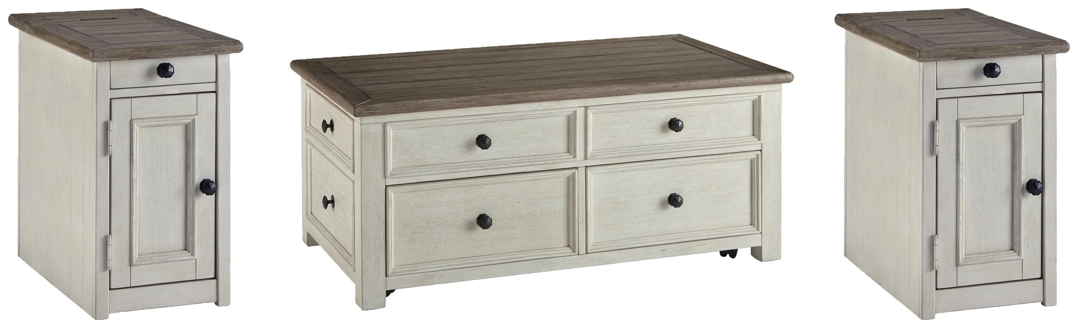 Bolanburg Two-Tone Coffee Table With 2 End Tables - Image 3