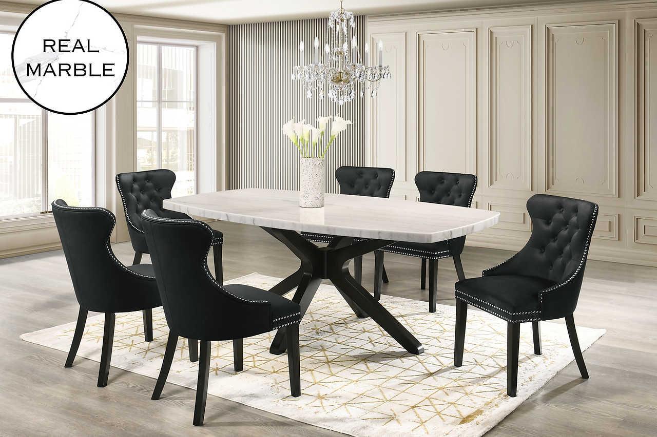 Bolivar Marble Top Dining Table - Image 2