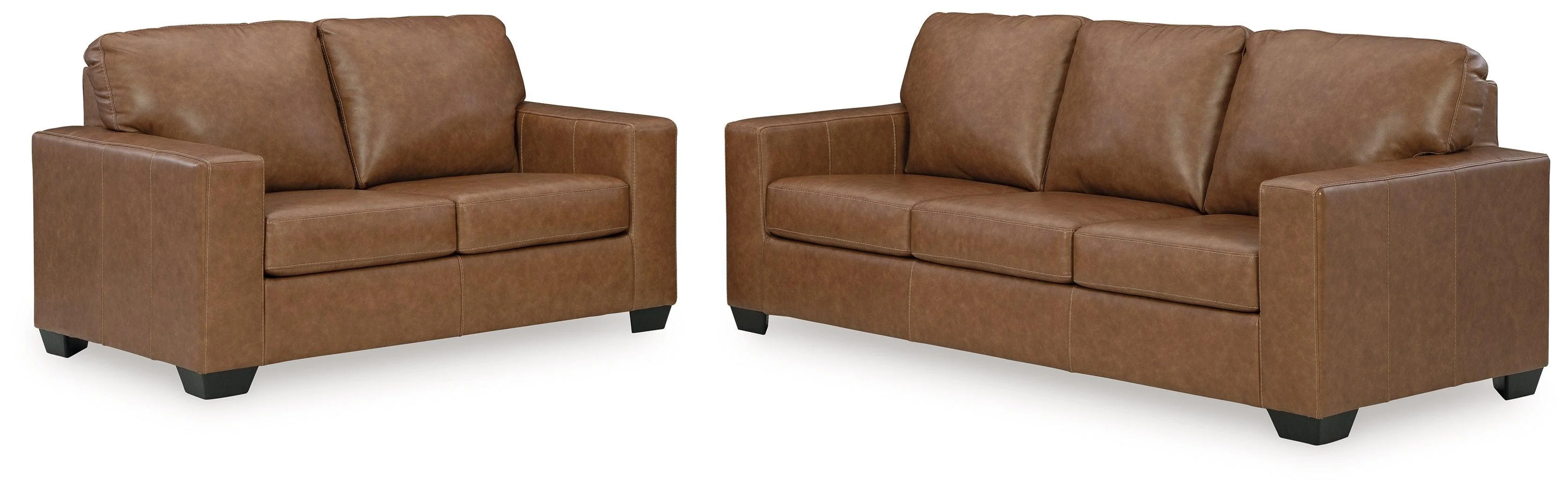 Bolsena Caramel Sofa And Loveseat - Image 3