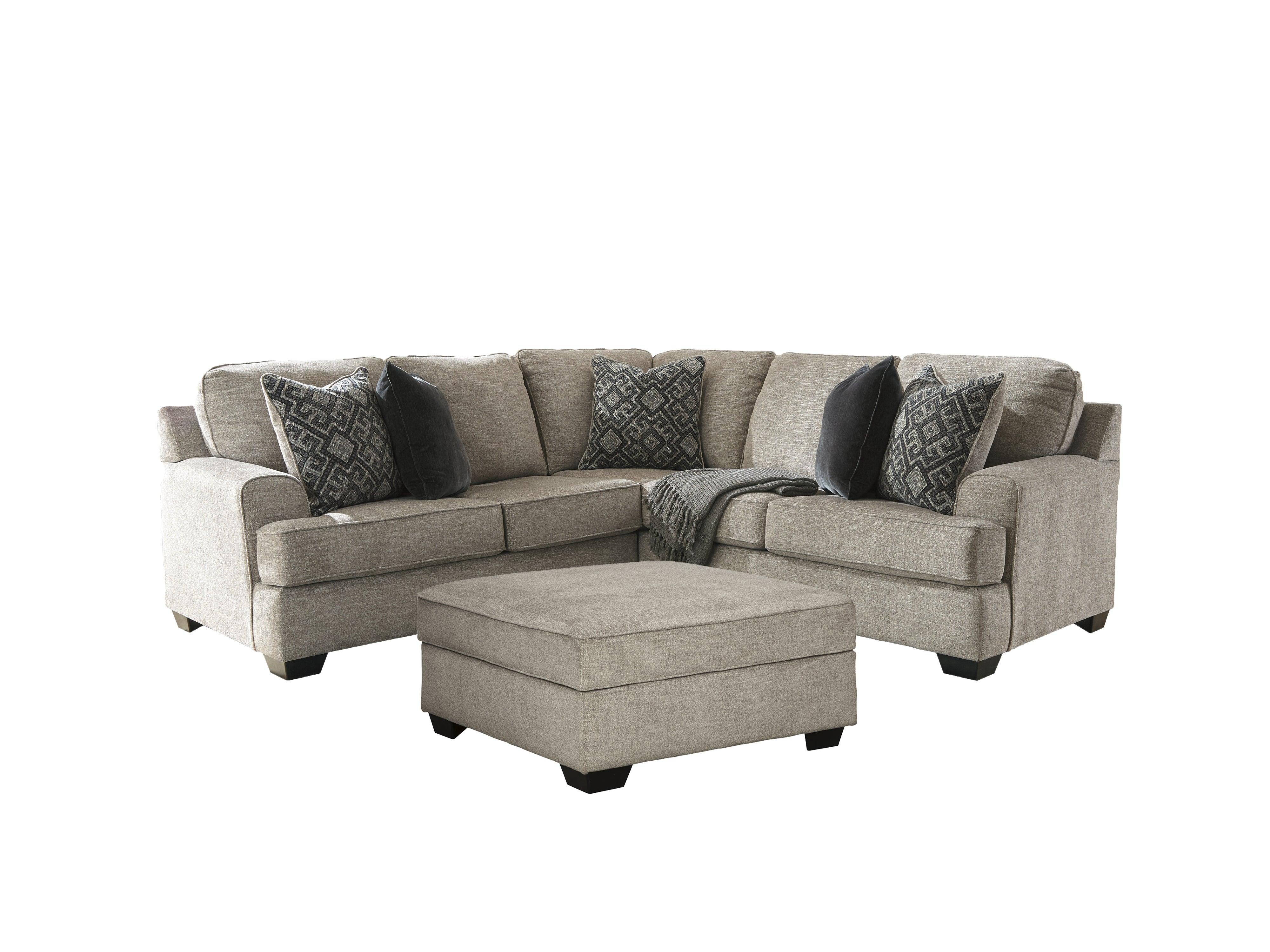 Bovarian Stone 2-Piece Sectional With Ottoman - Image 2