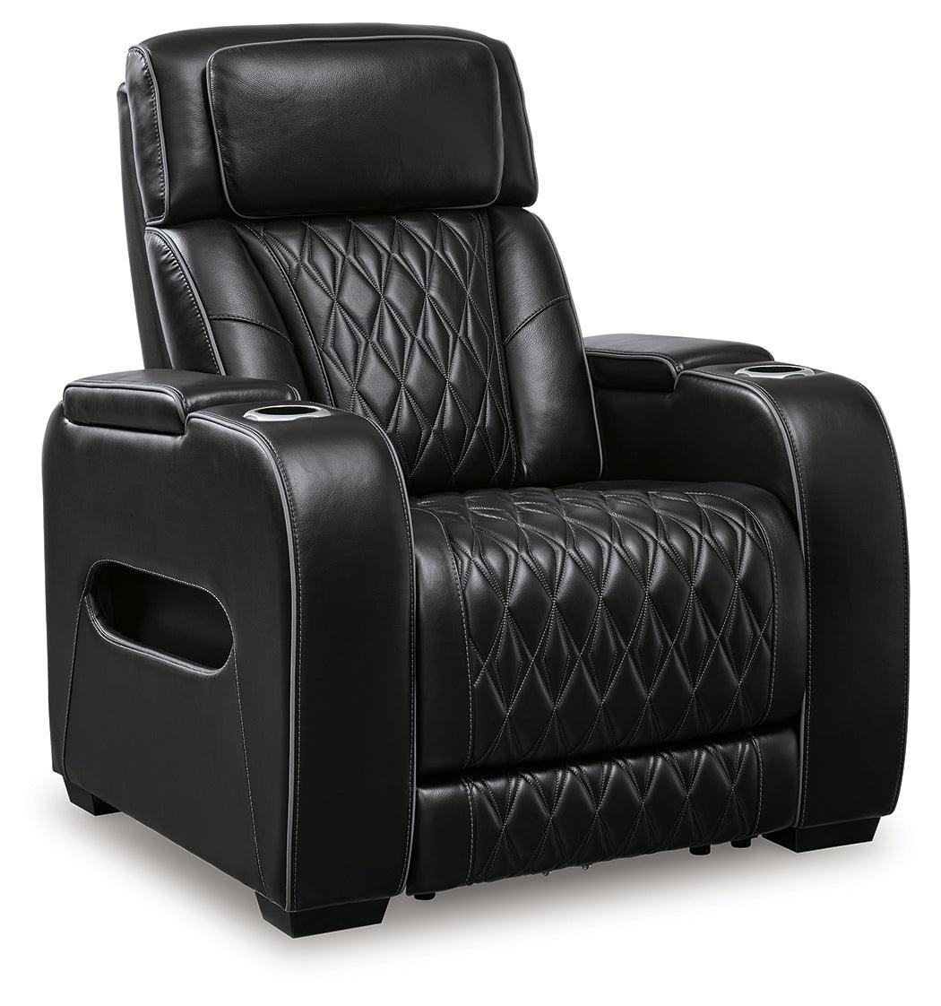 Boyington Black Leather Power Recliner - Image 2