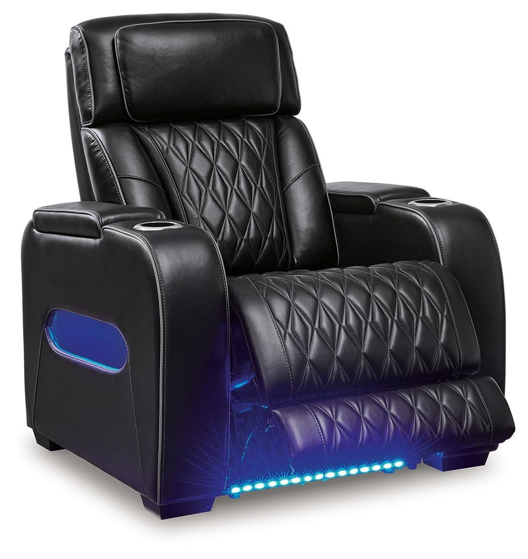 Boyington Black Leather Power Recliner - Image 3