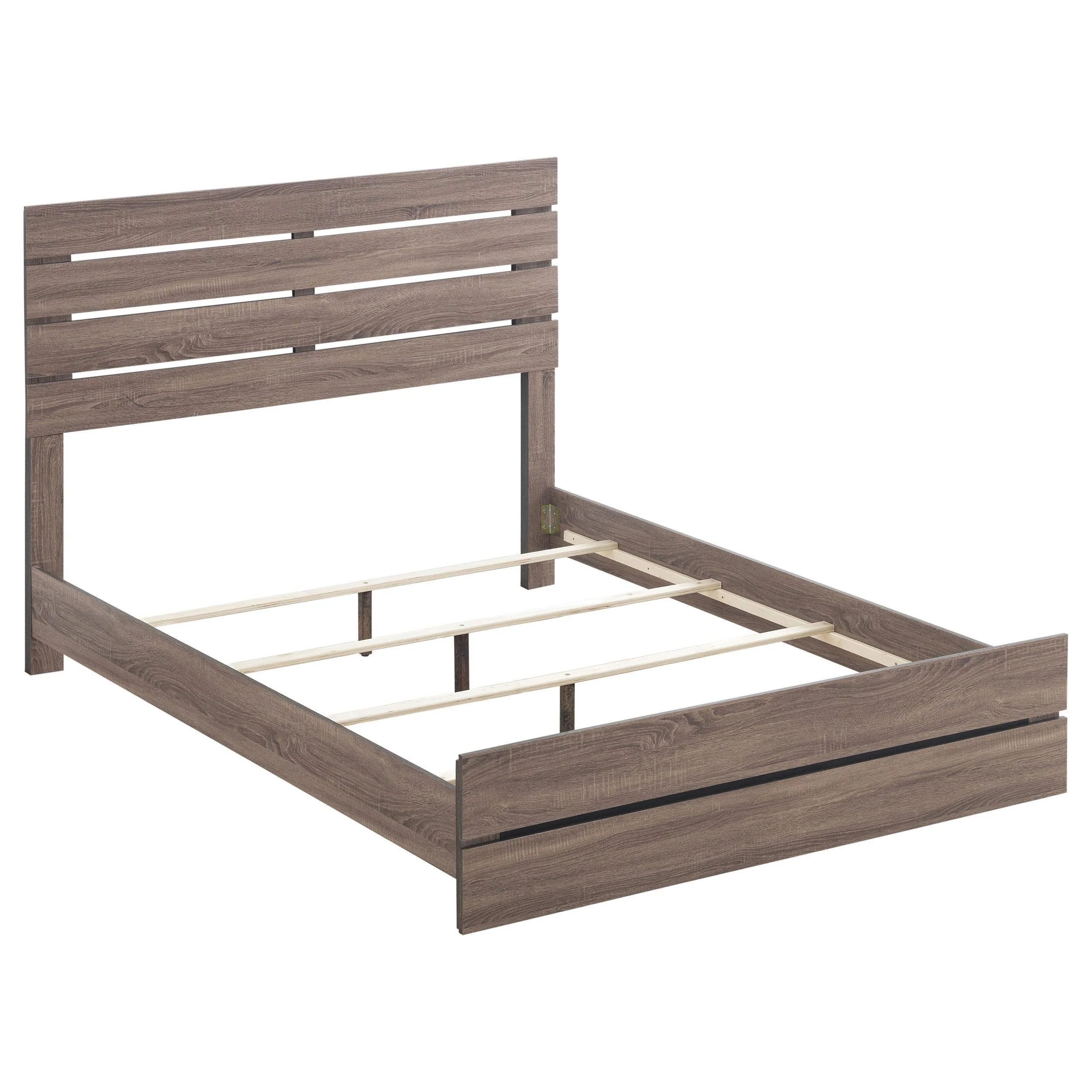 Brantford Wood King Panel Bed Barrel Oak - Image 3