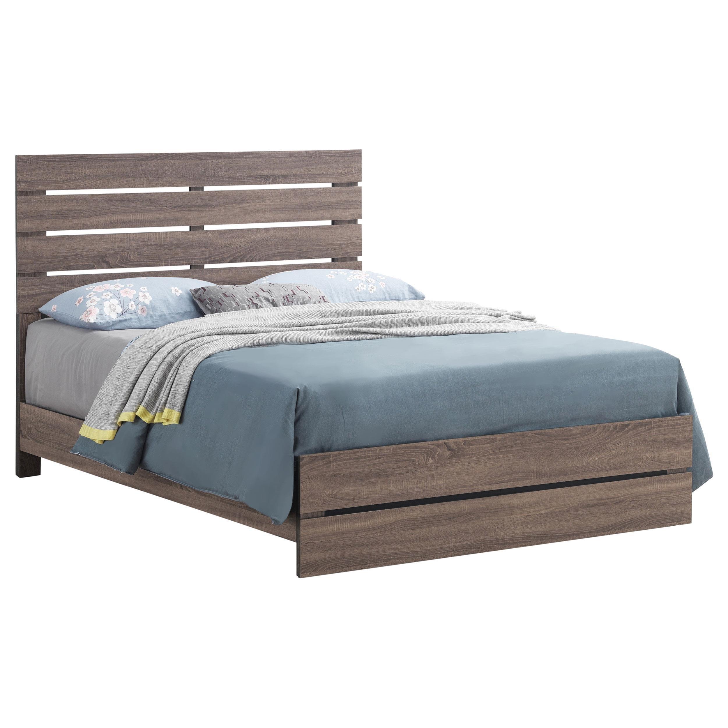 Brantford Wood King Panel Bed Barrel Oak - Image 2