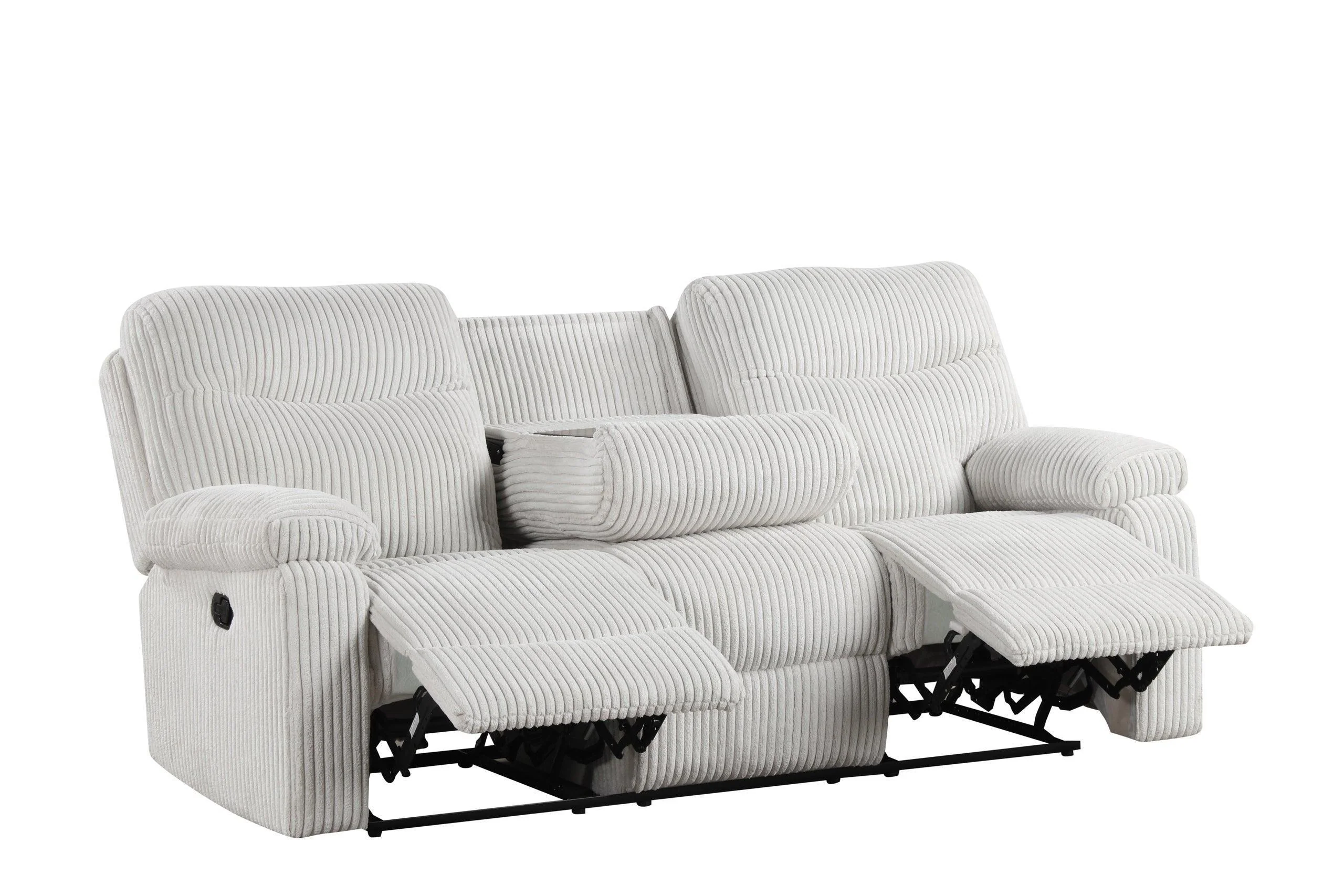 Bravo Beige 3-Piece Reclining Set - Image 2