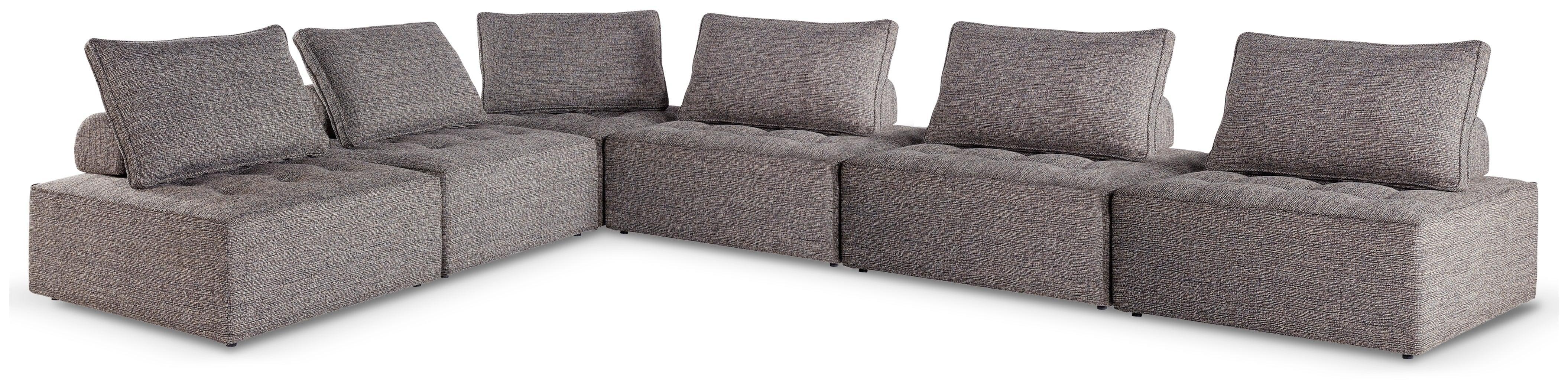 Bree Zee Brown 6-Piece Outdoor Modular Seating - Image 2