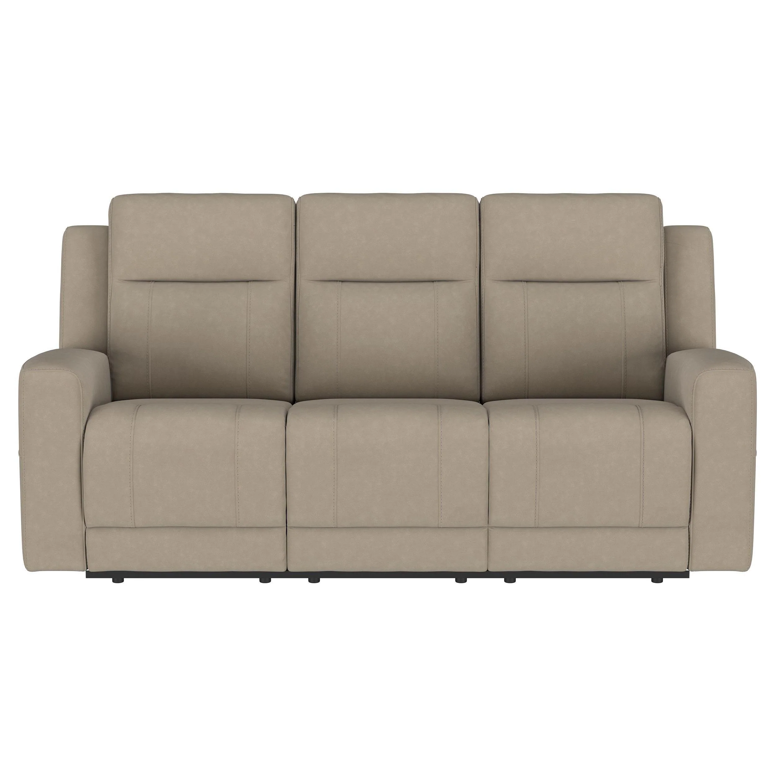 Brentwood Upholstered Motion Reclining Sofa Taupe - Image 3