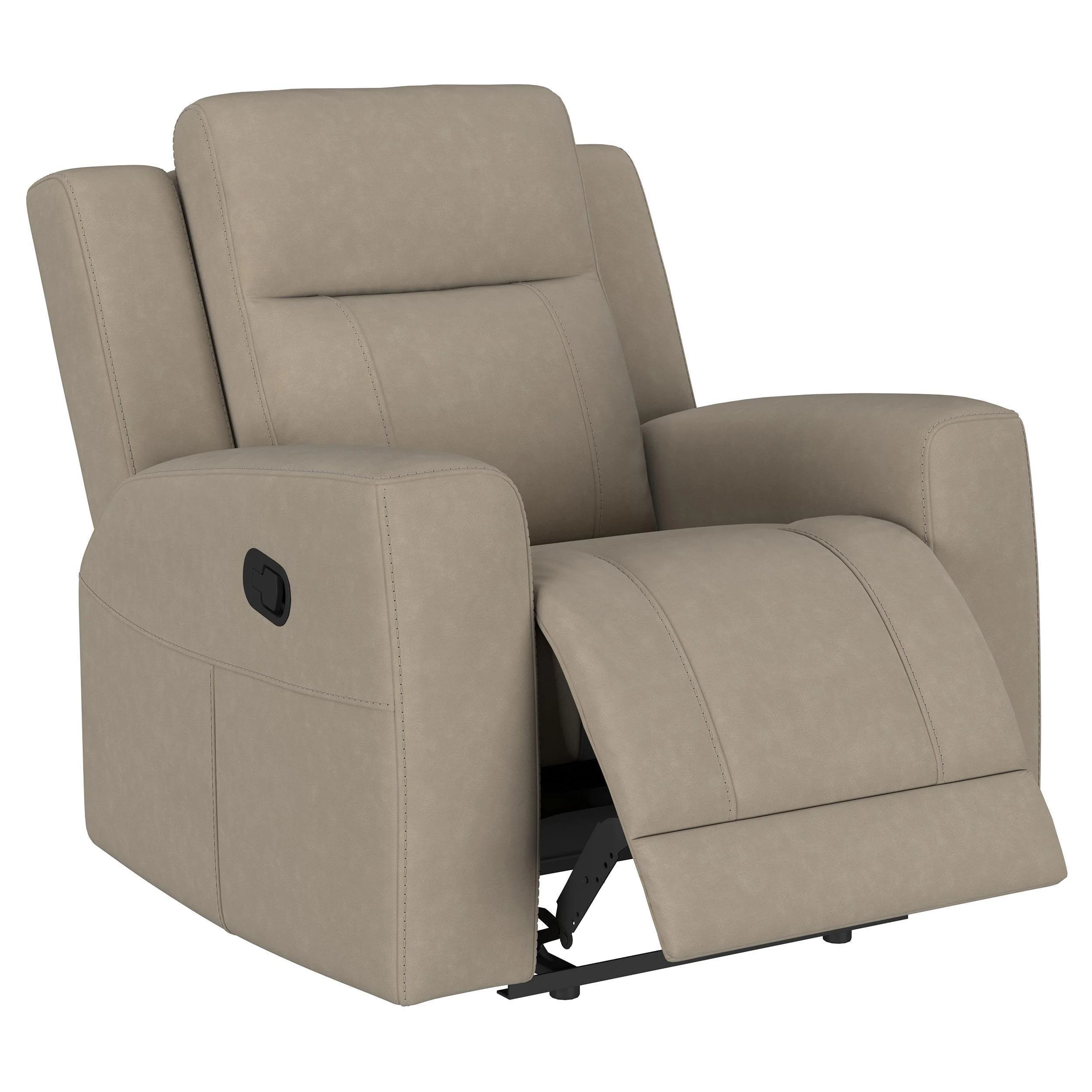 Brentwood Upholstered Recliner Chair Taupe - Image 3