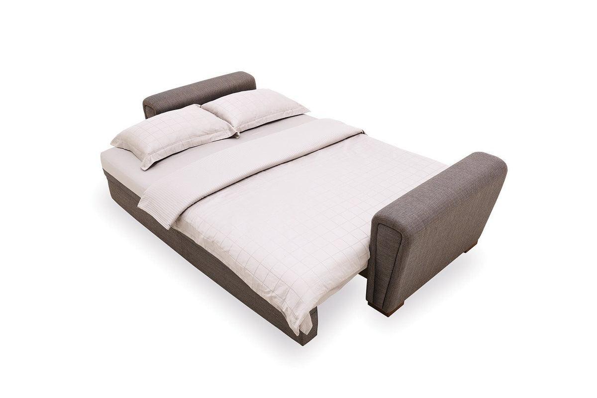 Brera Brown blue 3-Seater Sofa Bed With Storage - Image 3