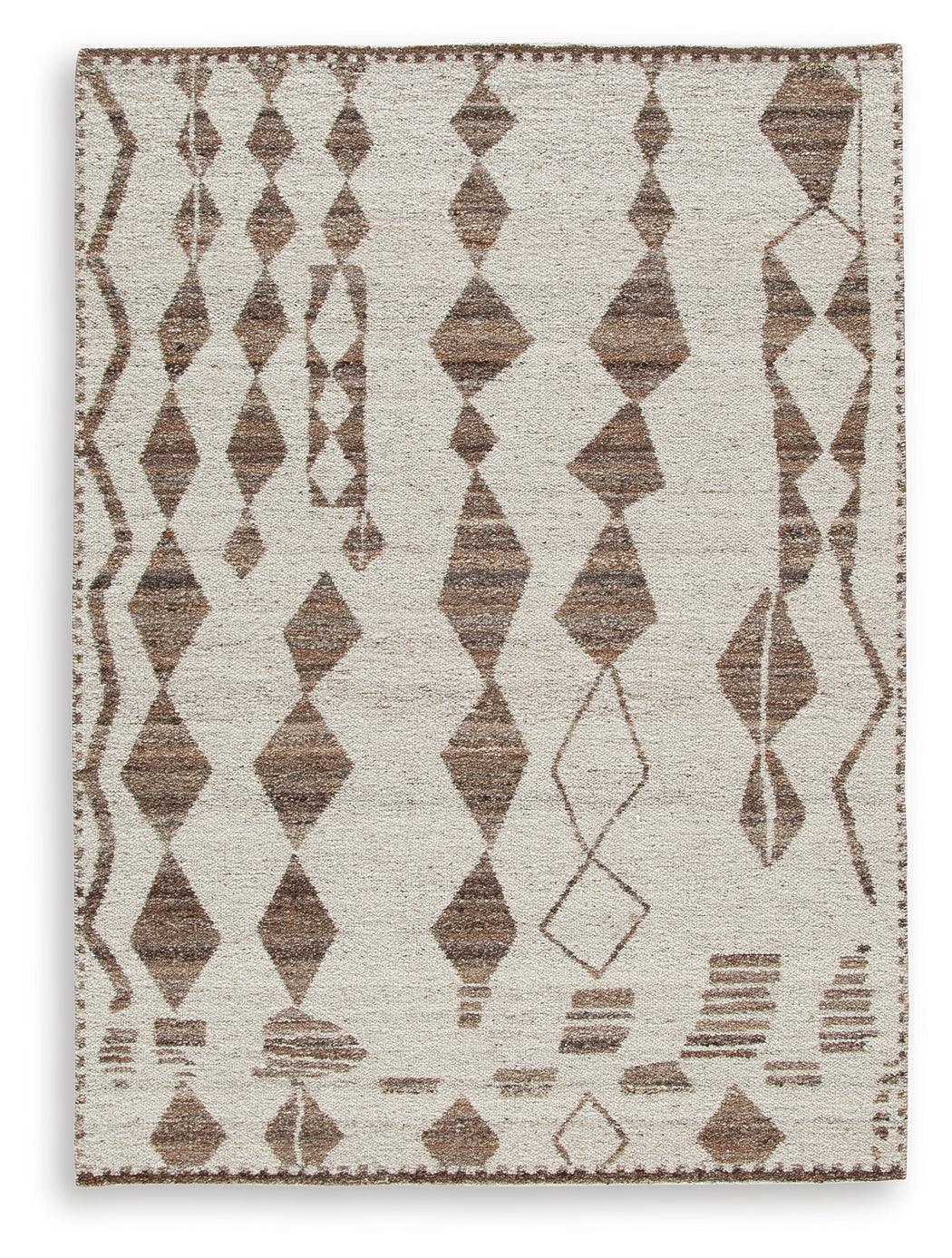 Brettler Beige Brown Medium Rug - Image 2