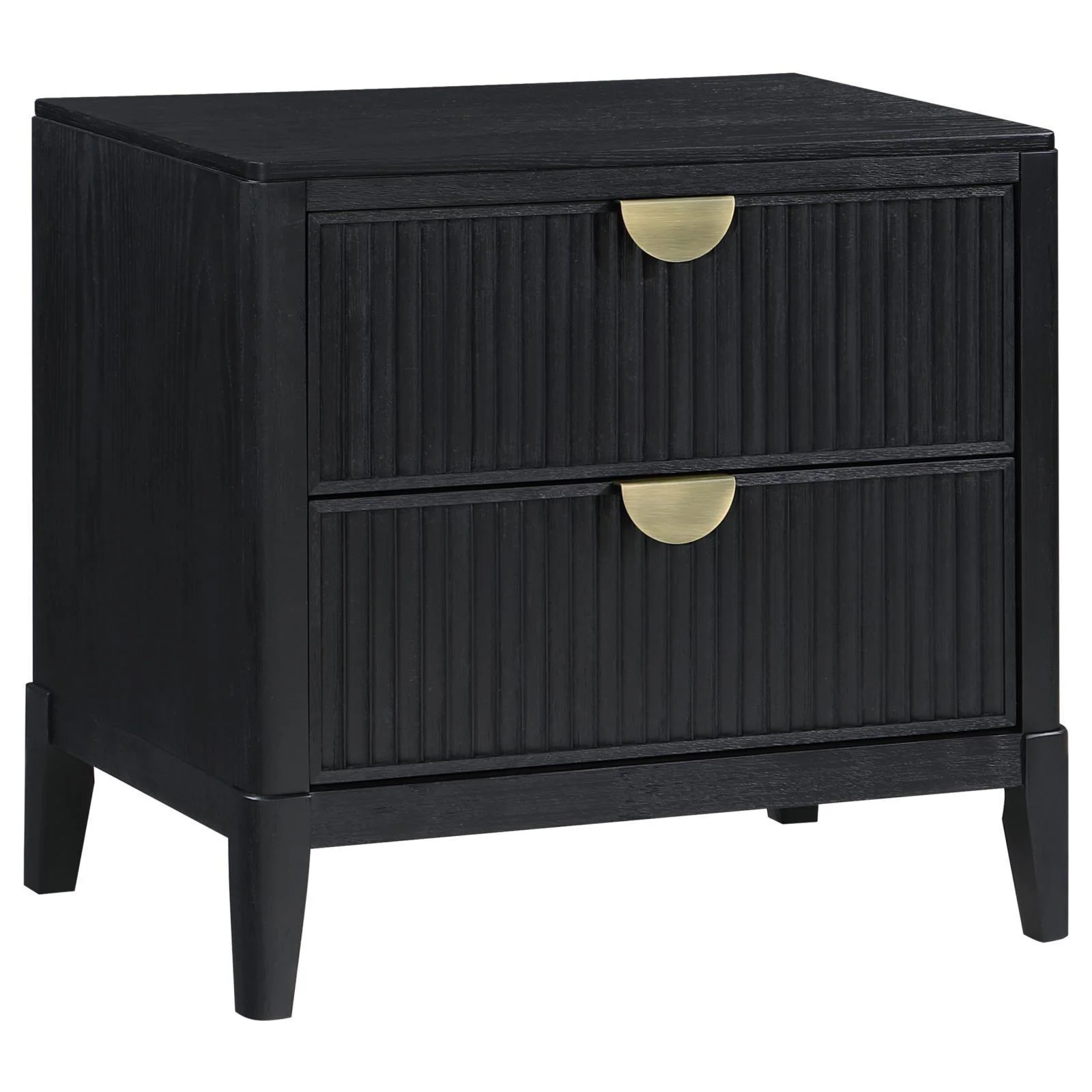 Brookmead 2 Drawer Nightstand Black - Image 1