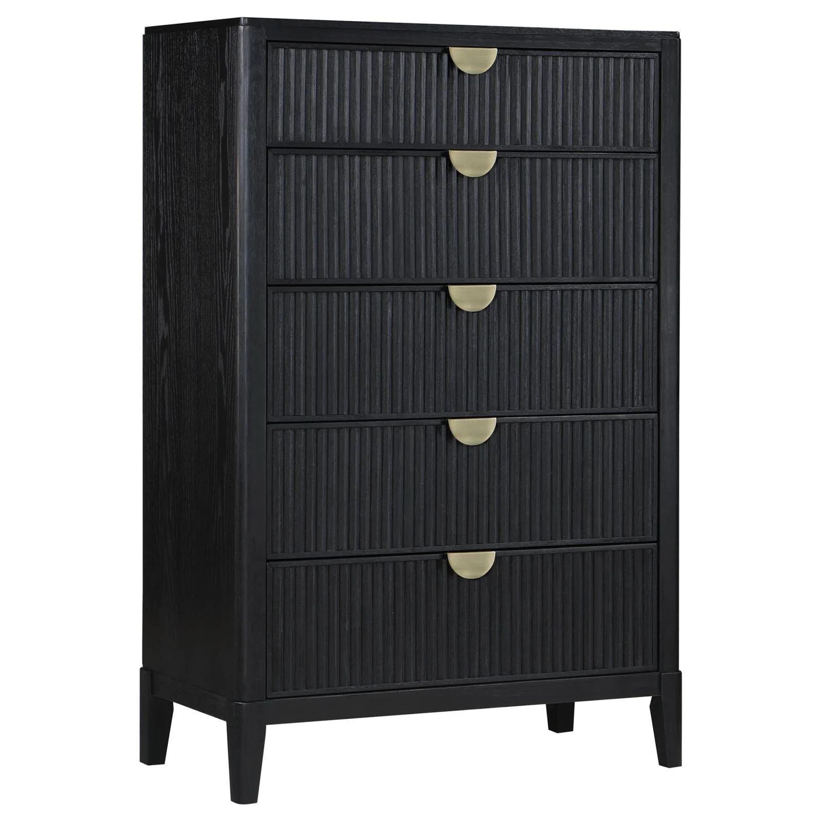 Brookmead 5 Drawer Bedroom Chest Black - Image 1