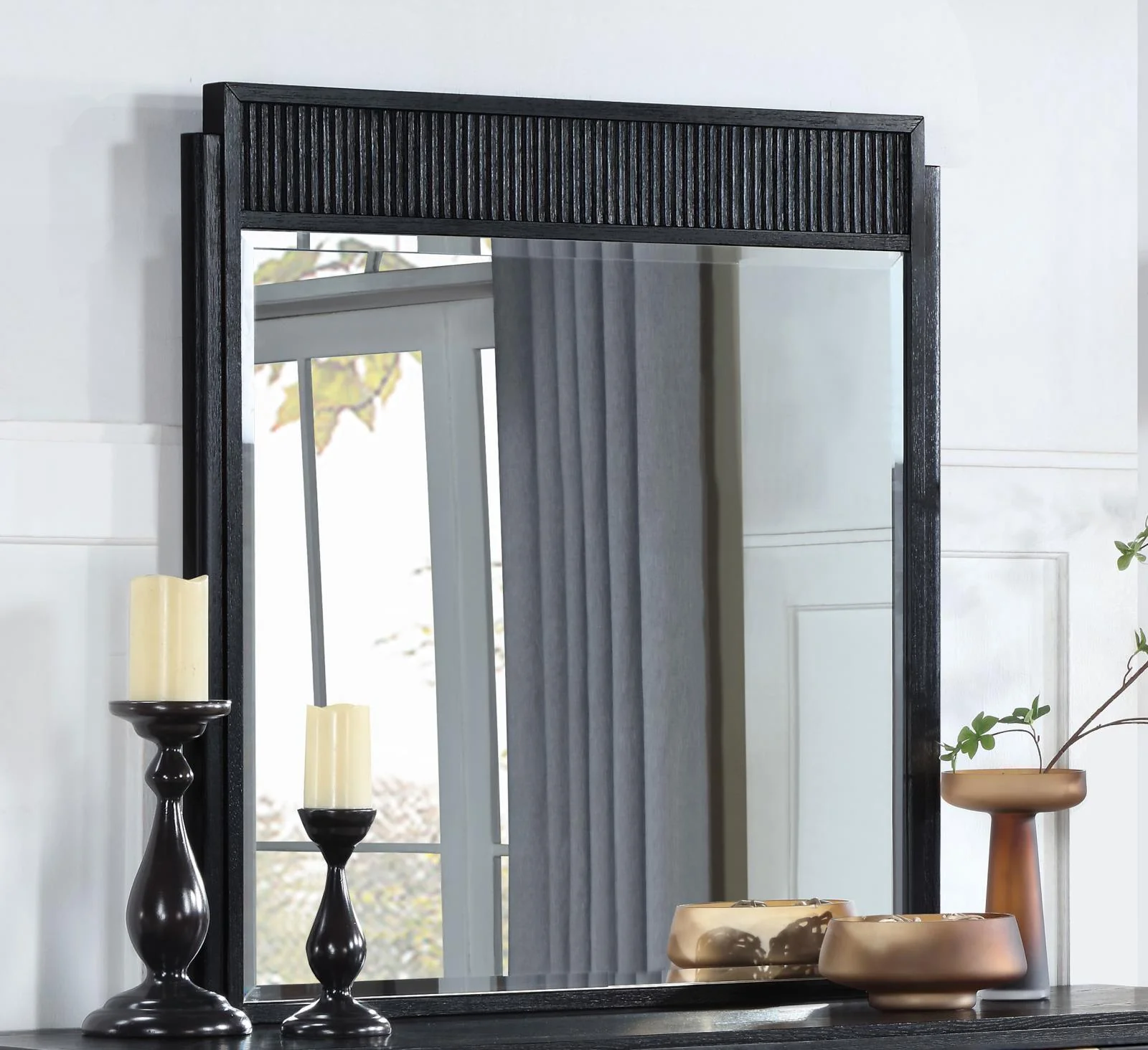 Brookmead Dresser Mirror Black - Image 2
