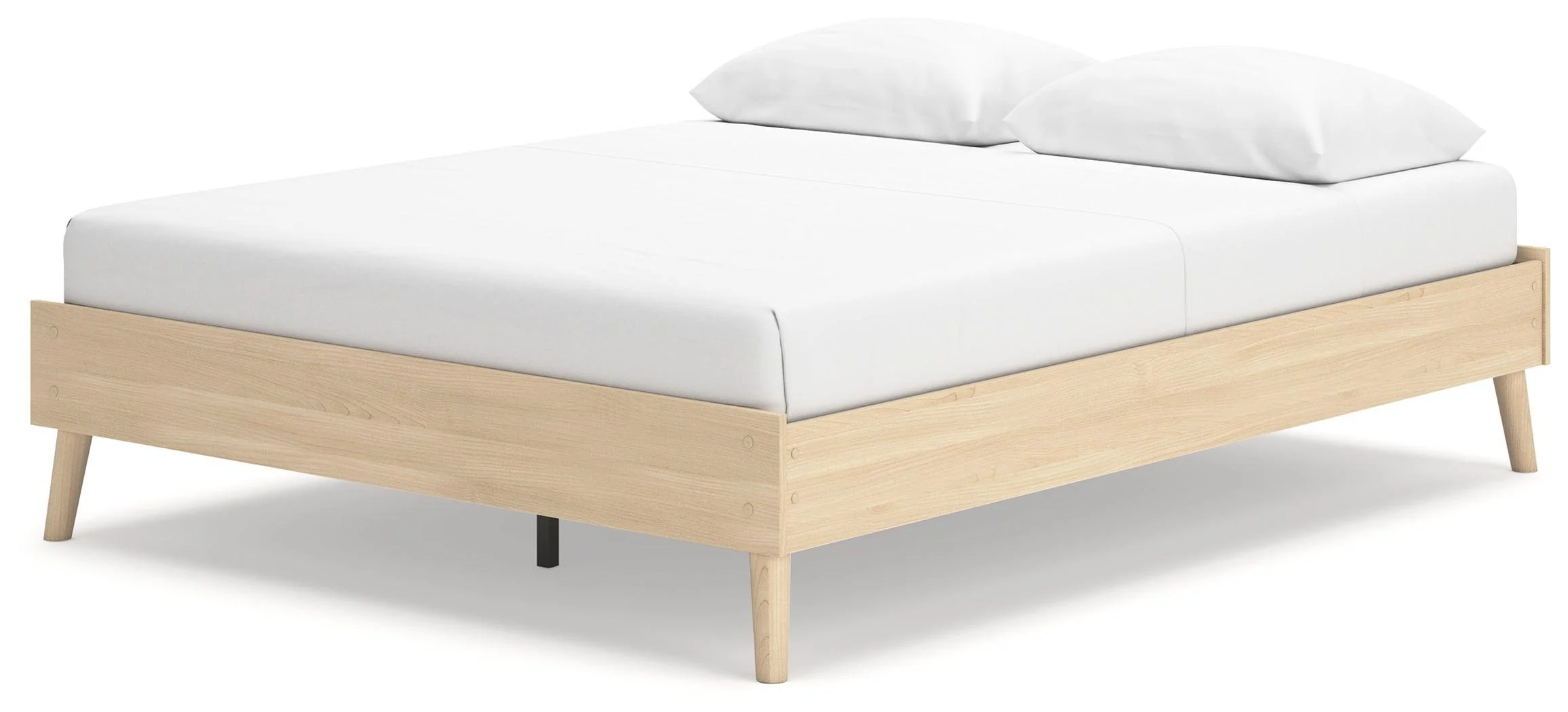 Cabinella Tan Queen Platform Bed - Image 3