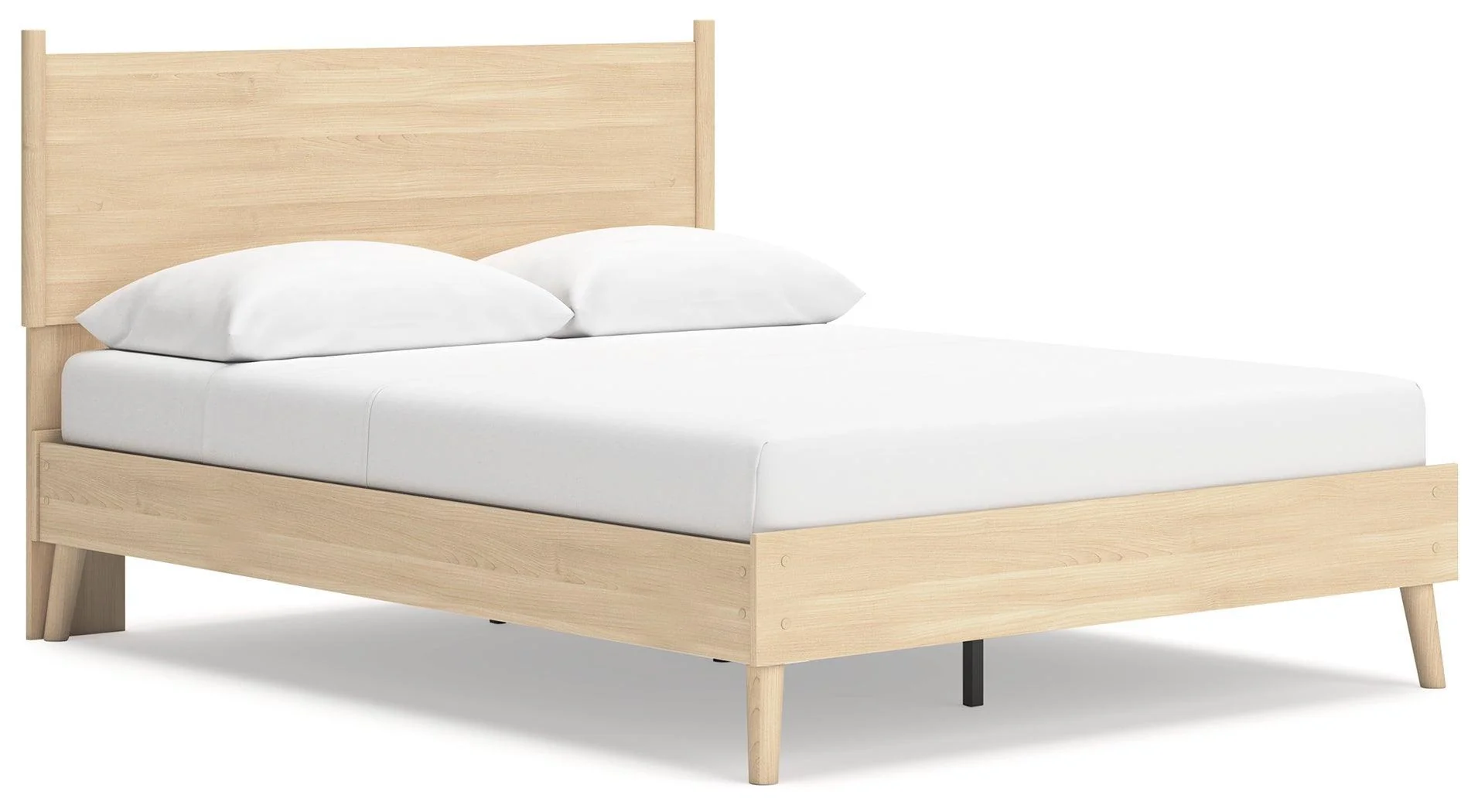 Cabinella Tan Queen Platform Panel Bed - Image 2