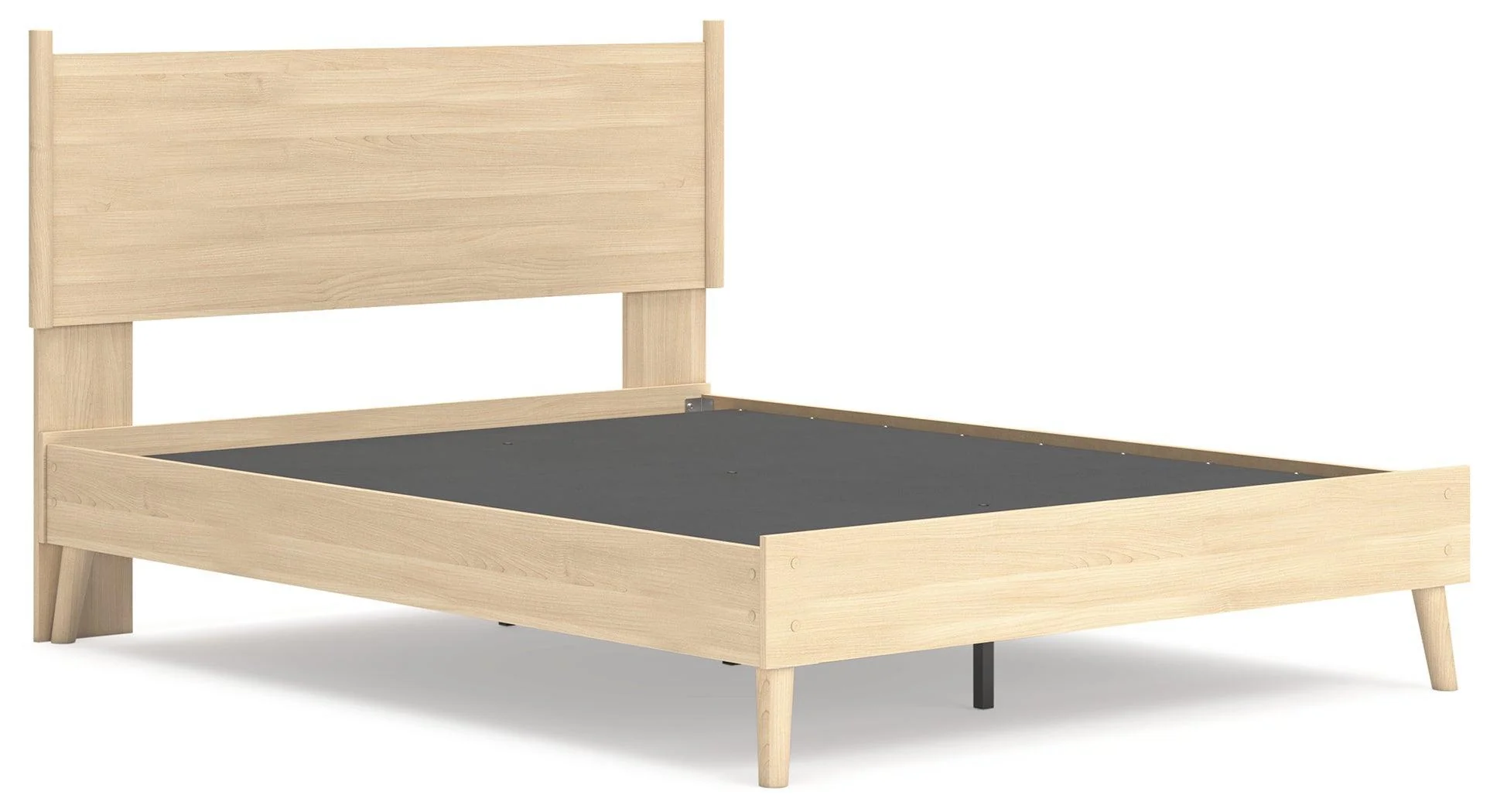 Cabinella Tan Queen Platform Panel Bed - Image 3