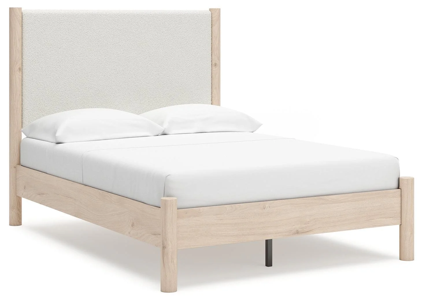 Cadmori Two-Tone Full Upholstered Panel Bed - Image 2