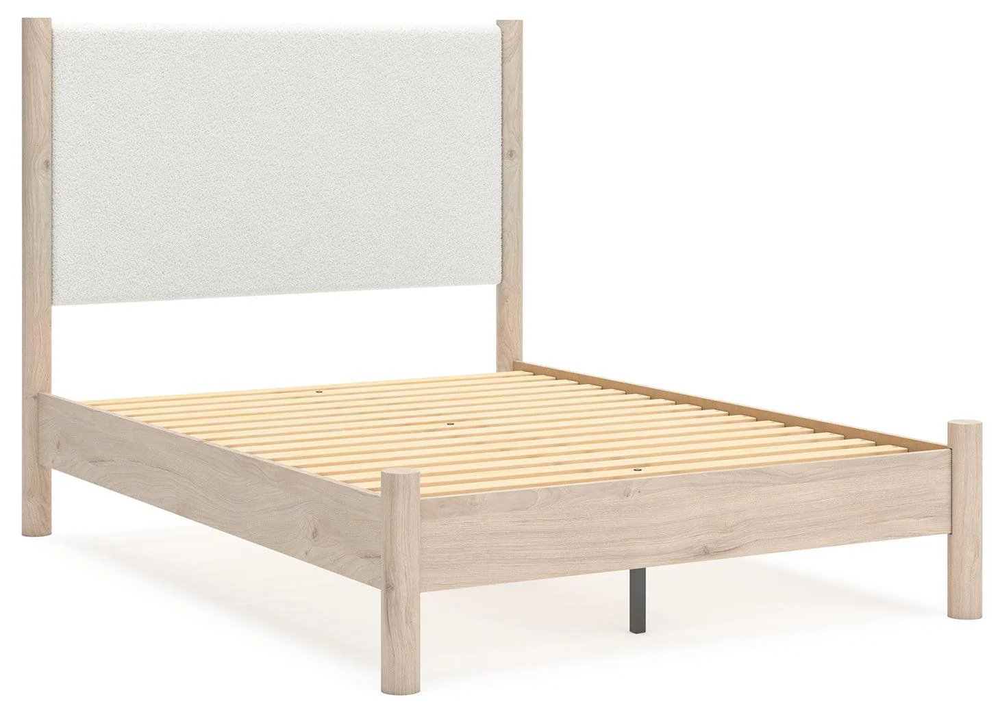 Cadmori Two-Tone Full Upholstered Panel Bed - Image 3