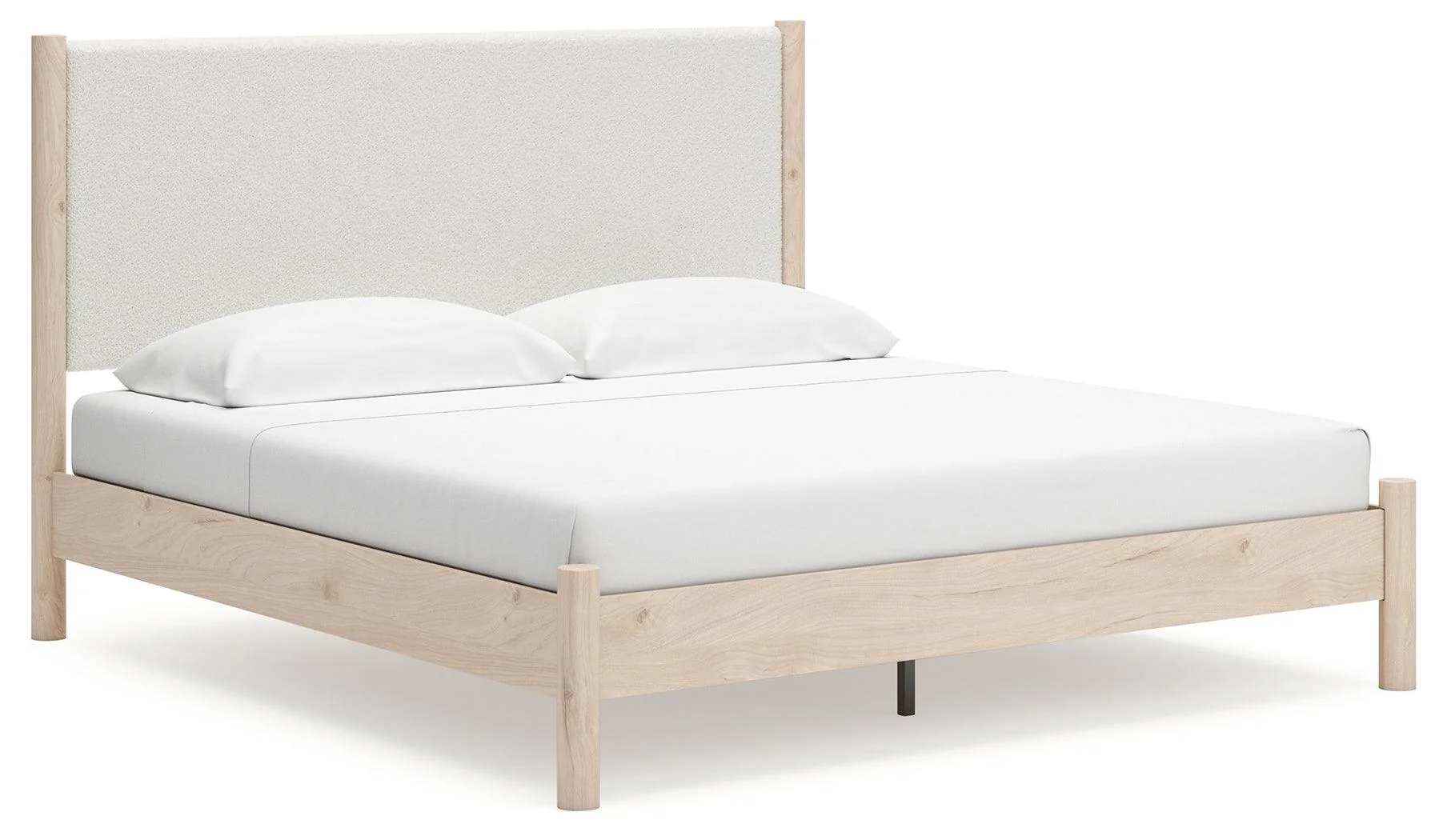 Cadmori Two-Tone King Upholstered Panel Bed - Image 2