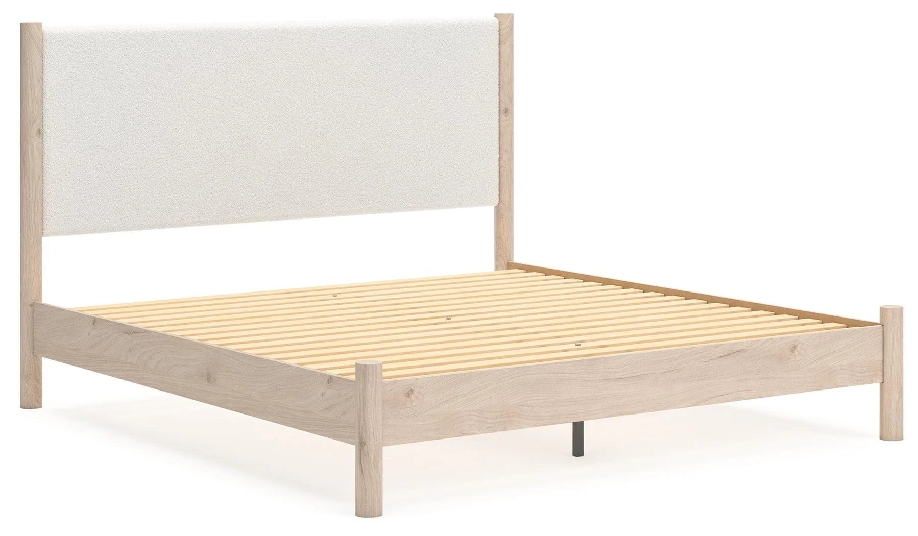 Cadmori Two-Tone King Upholstered Panel Bed - Image 3
