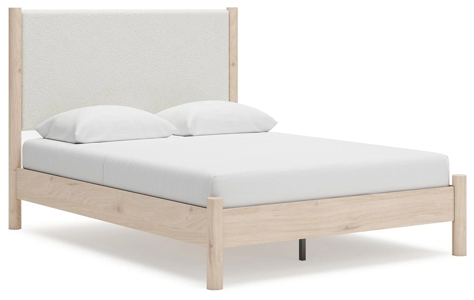 Cadmori Two-Tone Queen Upholstered Panel Bed - Image 2