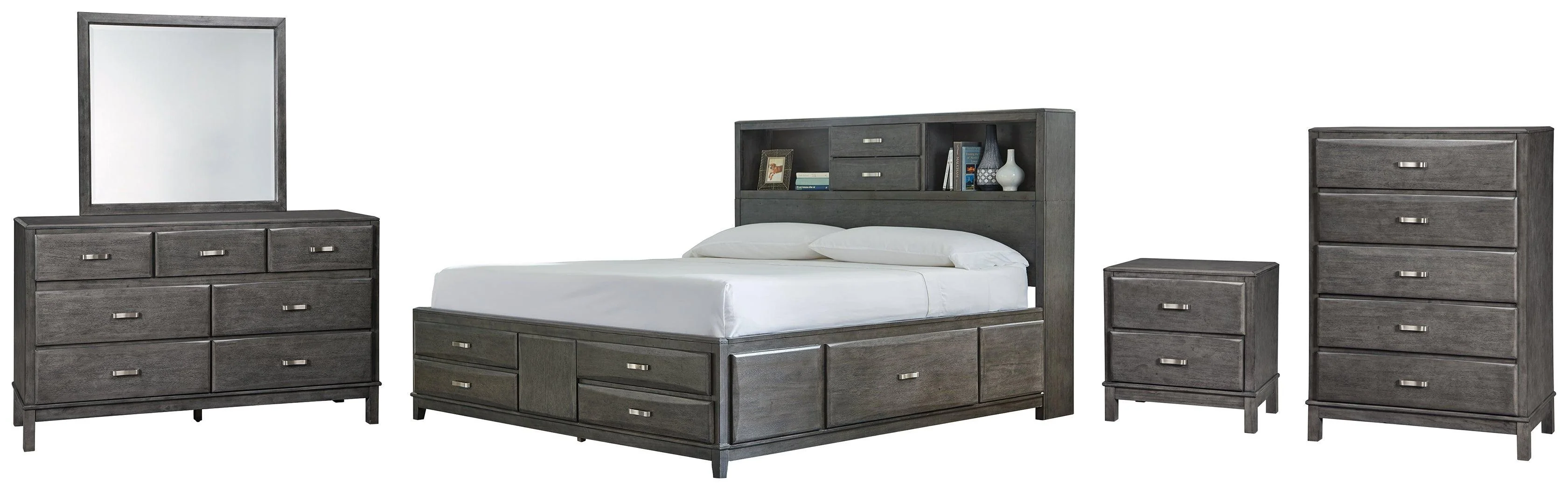 Caitbrook Gray 7 Storage Bedroom Set - Image 2
