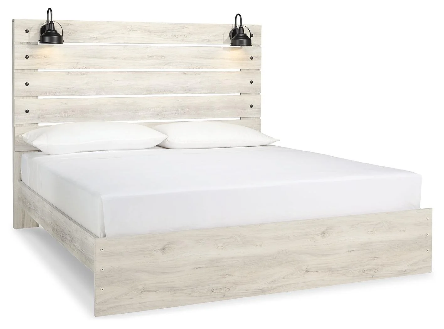 Cambeck Whitewash LED Panel Bedroom Set - Image 3