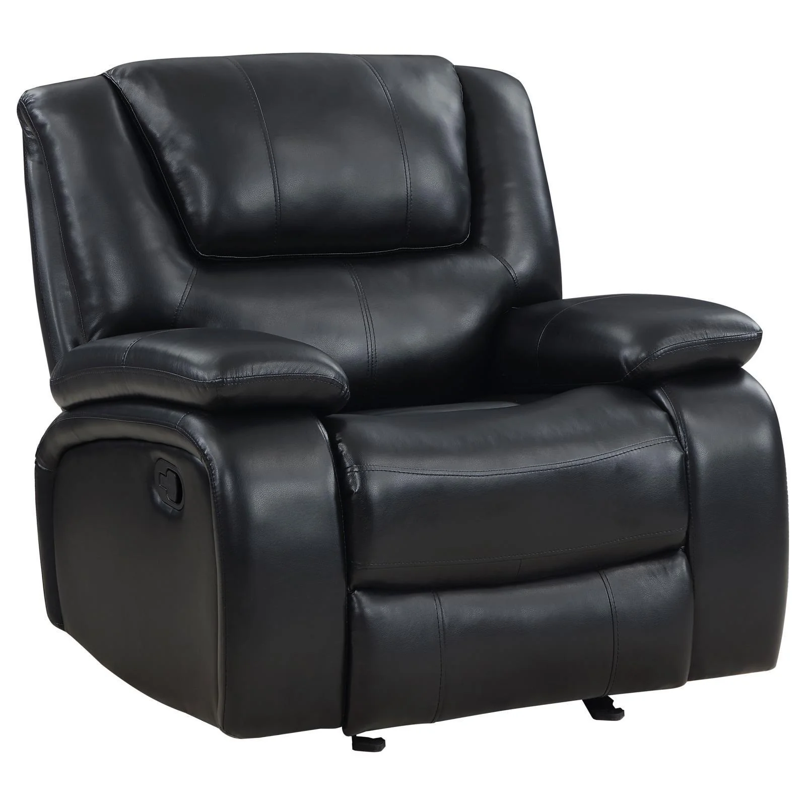 Camila Upholstered Glider Recliner Chair Black - Image 3