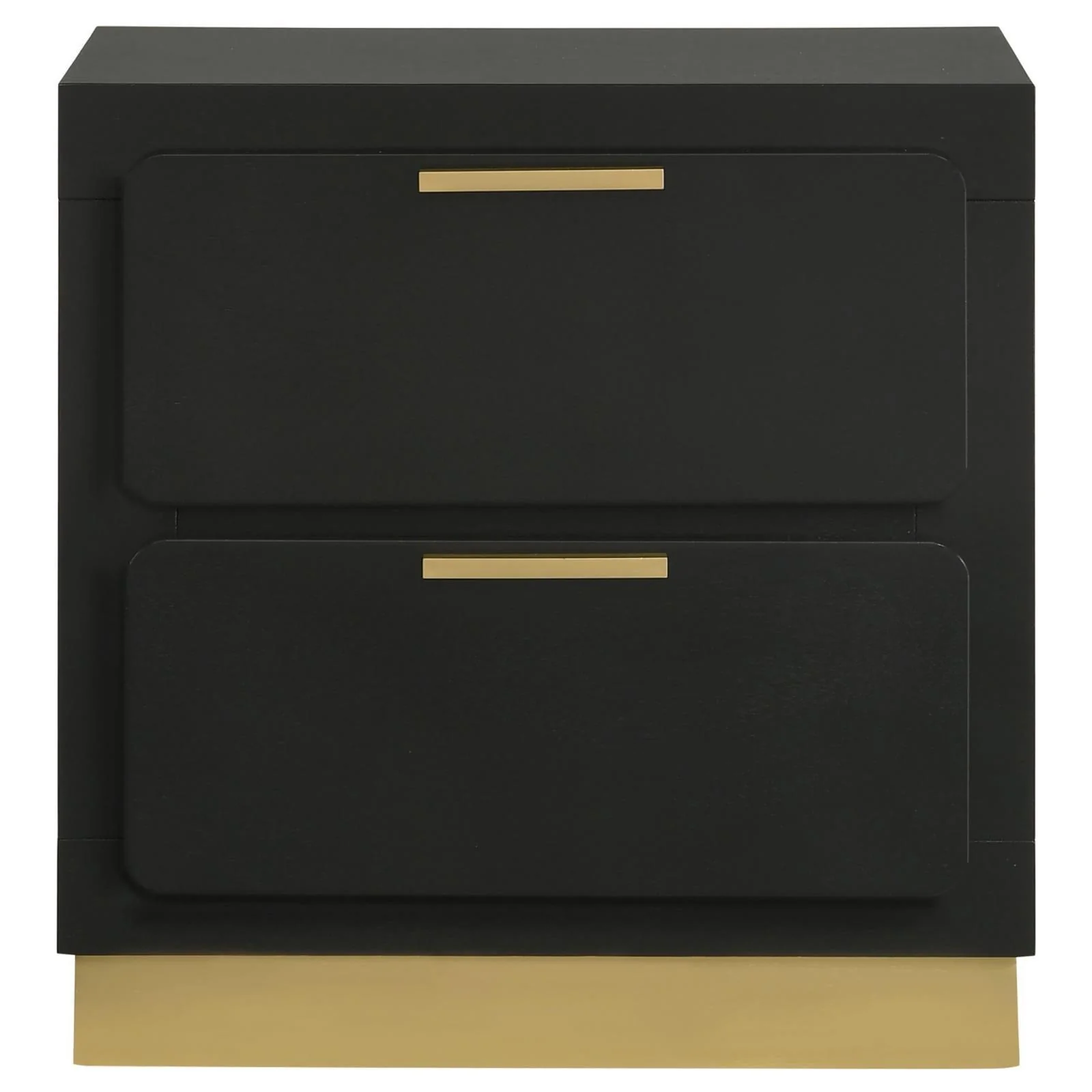 Caraway 2 Drawer Nightstand Bedide Table Black - Image 3