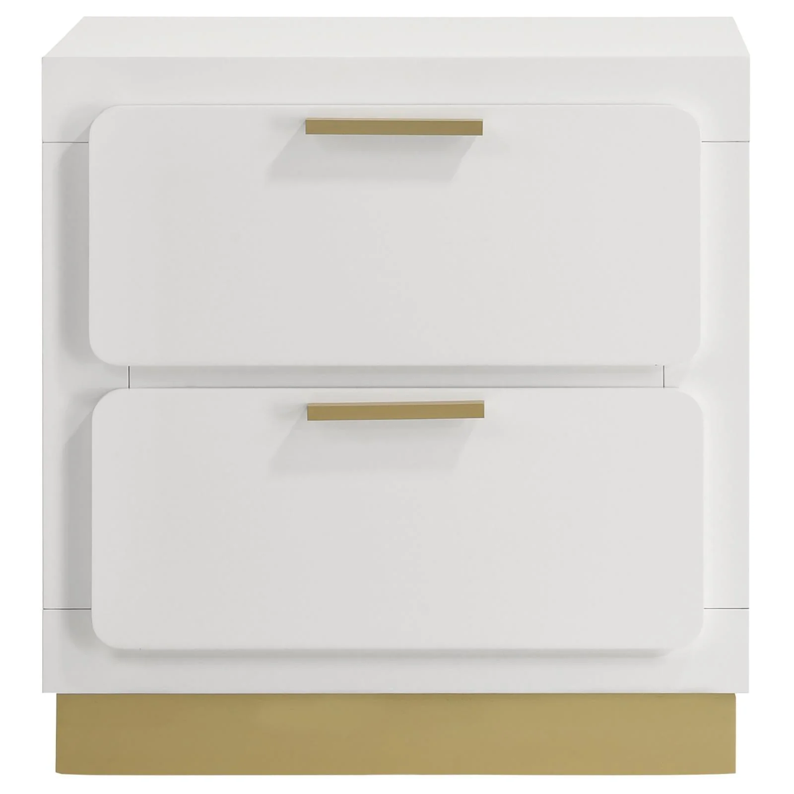 Caraway 2 Drawer Nightstand Bedide Table White - Image 3