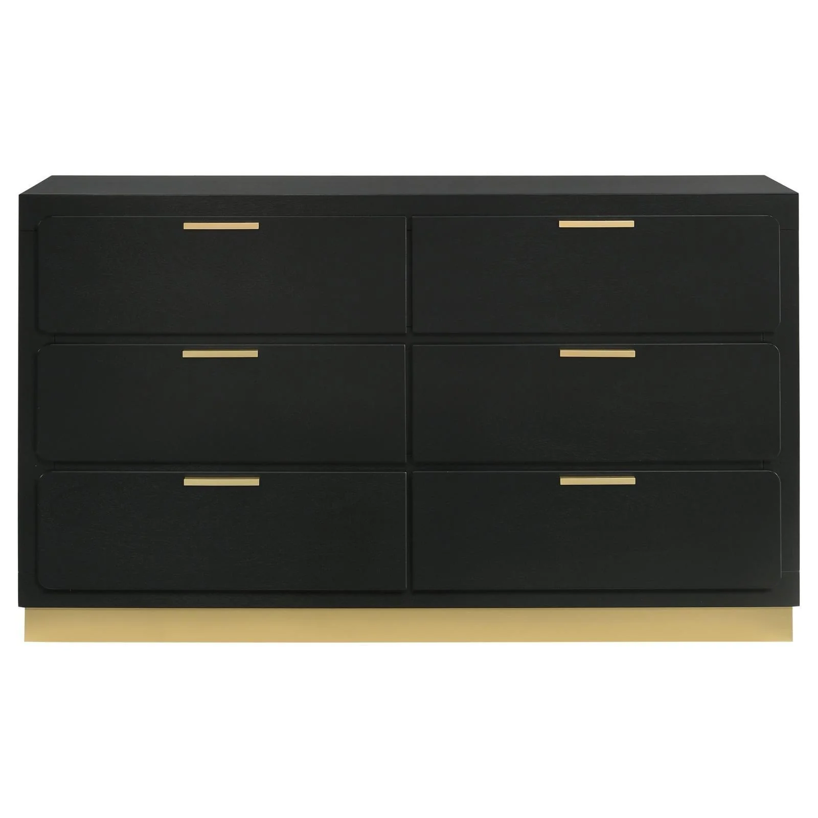 Caraway 6 Drawer Bedroom Dresser Black - Image 3